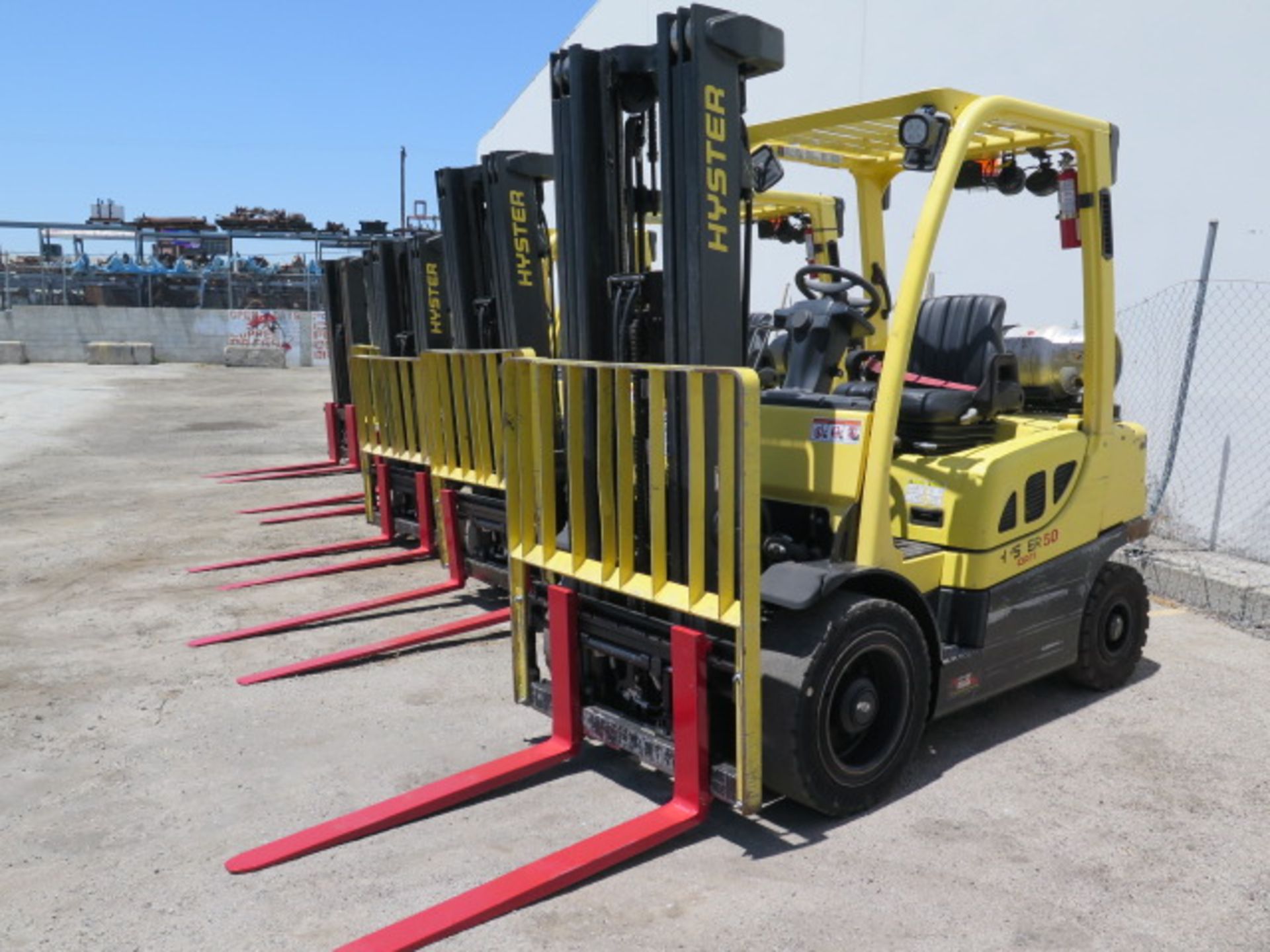 2017 Hyster H50FT 5000 Lb LPG Forklift s/n P177V06250 w/ 3-Stage,189” Lift, Side Shift, SOLD AS IS
