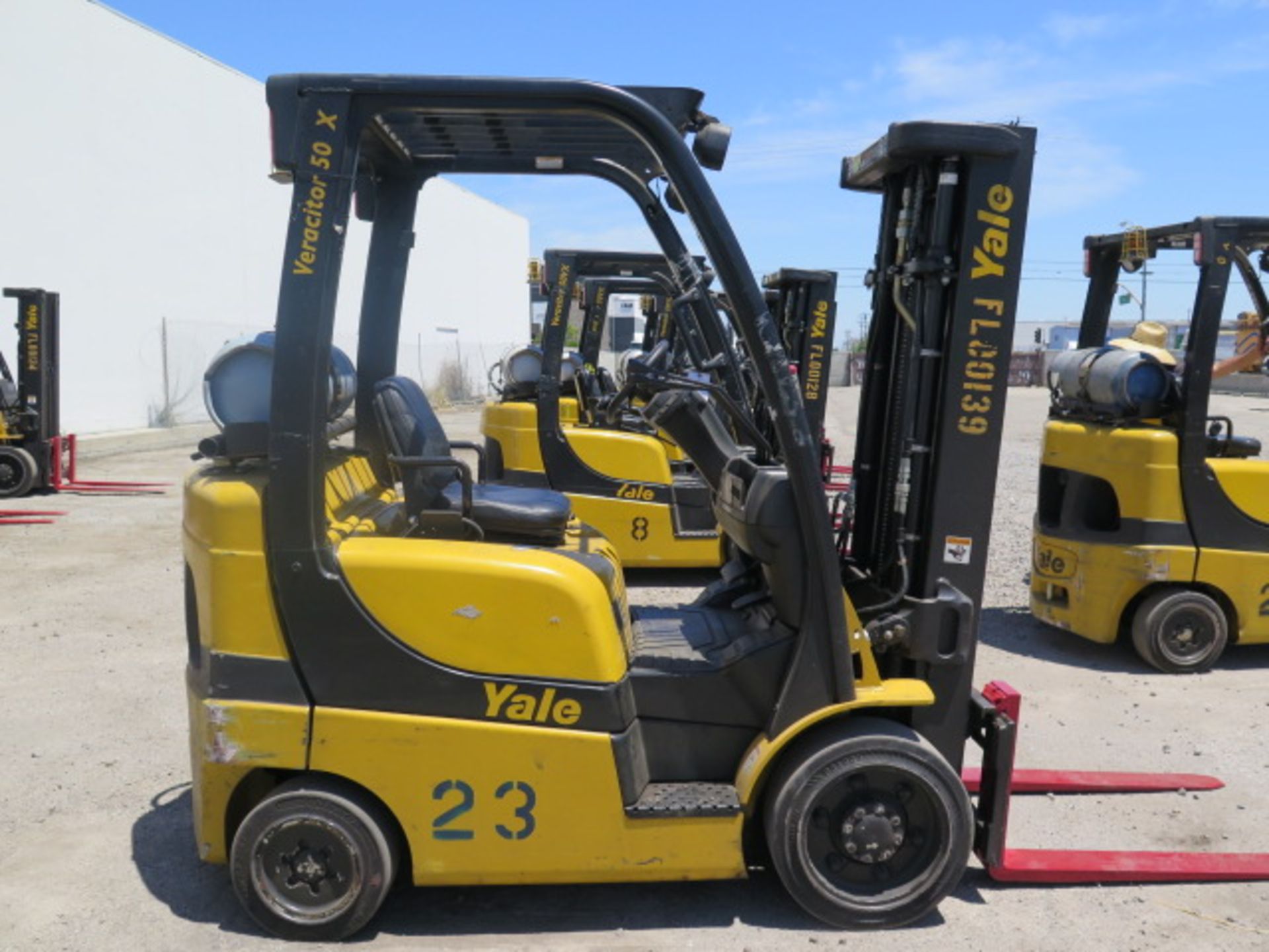 2012 Yale GLC050VXNVSE083 5000 Lb LPG Forklift s/n A910V17194J w/ 3-Stage, SS, 189” Lift, SOLD AS IS - Image 6 of 19