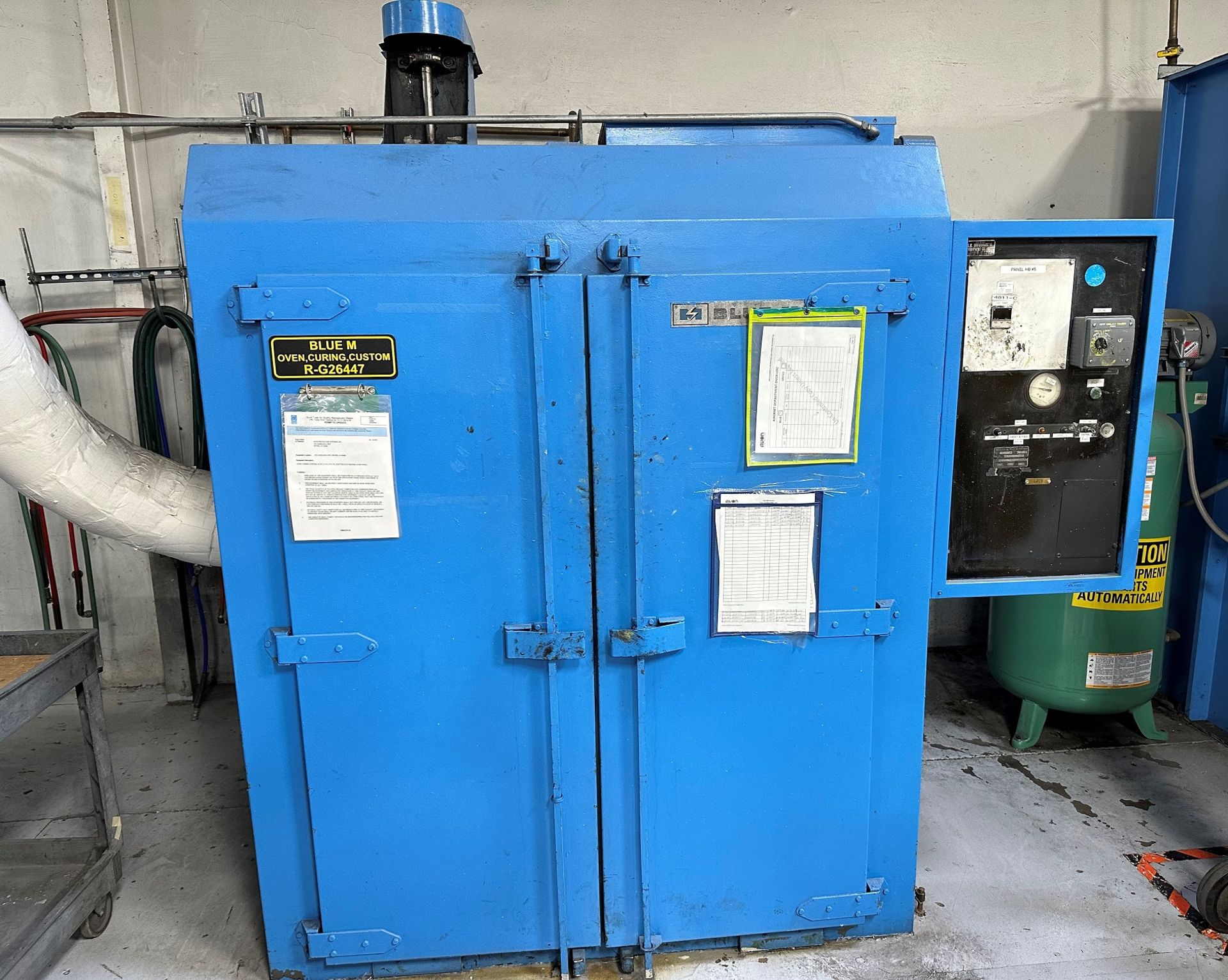 BlueM mdl. EM-804RIG Electric Oven w/ Controls, to 204 Deg C., Rem 9/12/23, Irvine, SOLD AS IS