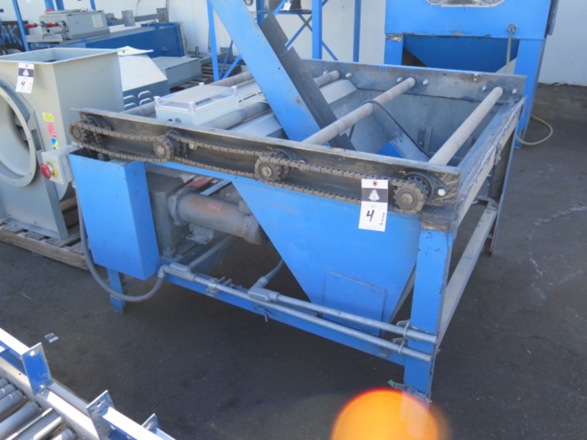 ICM Conveyor Style Abrasive Blast System Model G 3430 w/Controls, Blast Guns, Oscillator, SOLD AS IS - Image 14 of 22