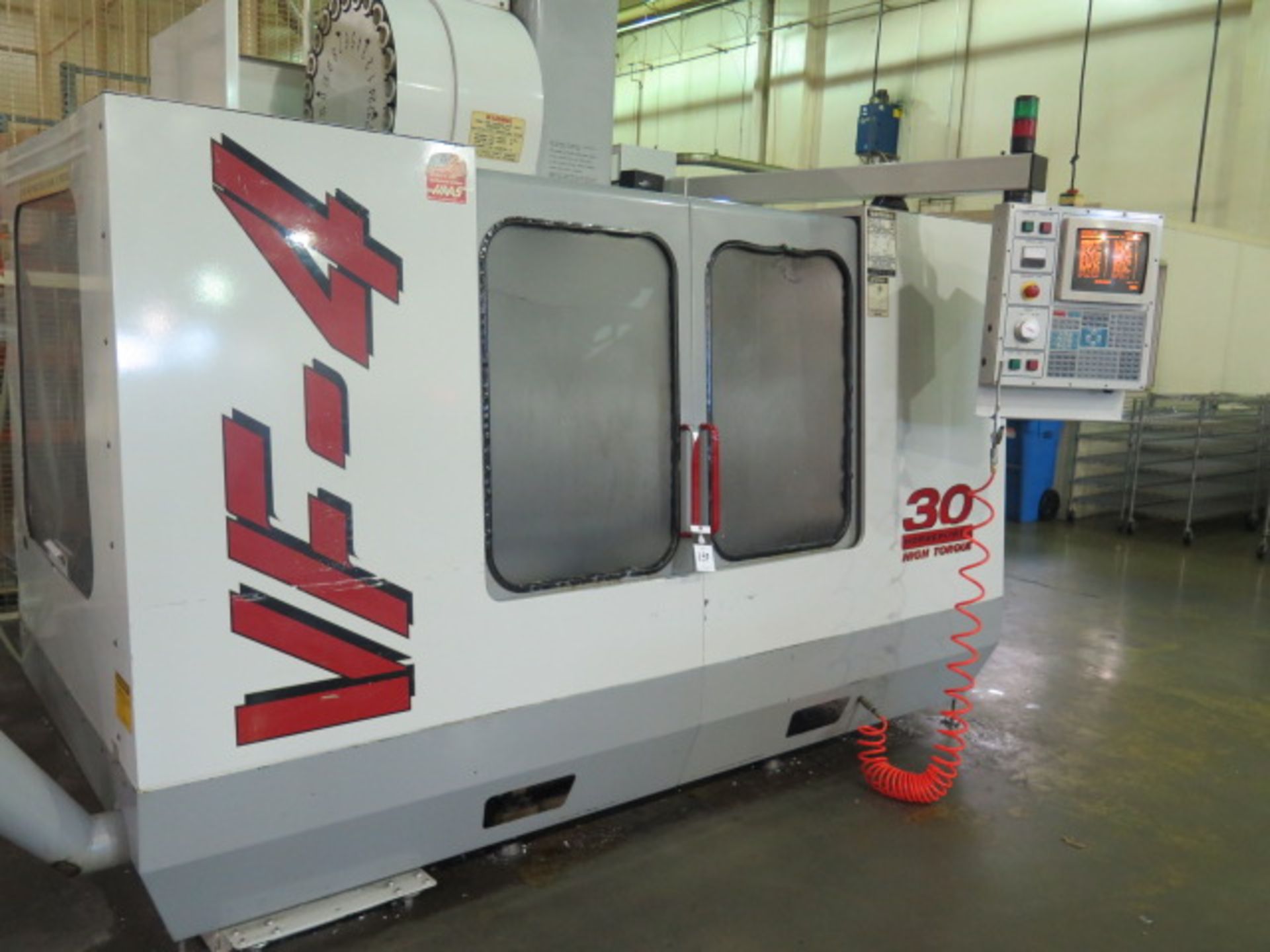 1999 Haas VF-4 CNC VMC s/n 18376 w/ Haas Controls, 24-Station Side Mount,Cat 40, SOLD AS IS - Image 2 of 14