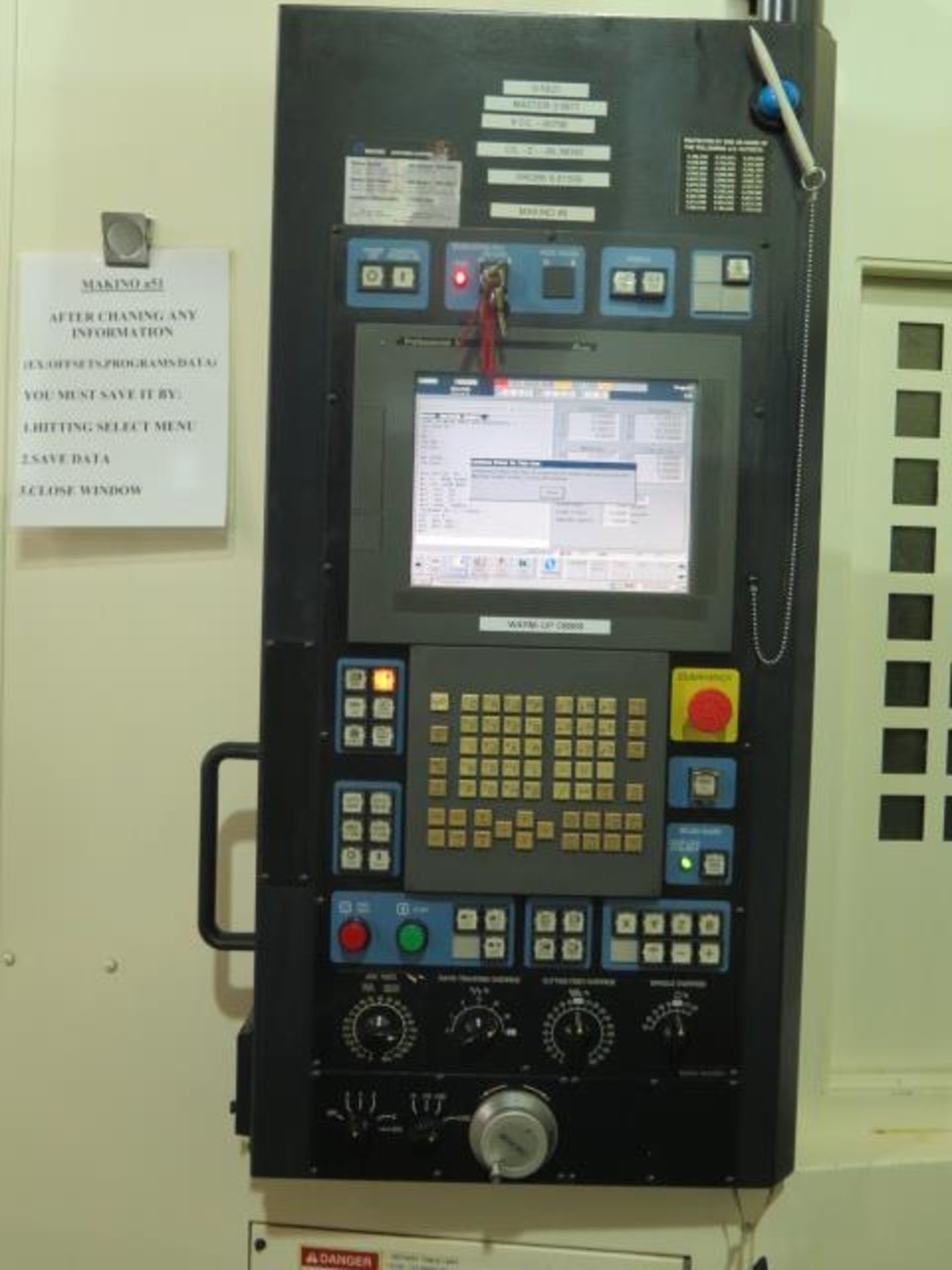 Makino a51 2-Pallet 4-Axis CNC HMC s/n 1616 w/ Makino “Professional 5 Control, SOLD AS IS - Image 15 of 33