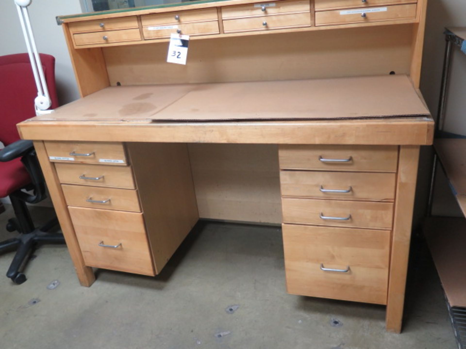 Wooden Desk (SOLD AS-IS - NO WARRANTY) - Image 2 of 6