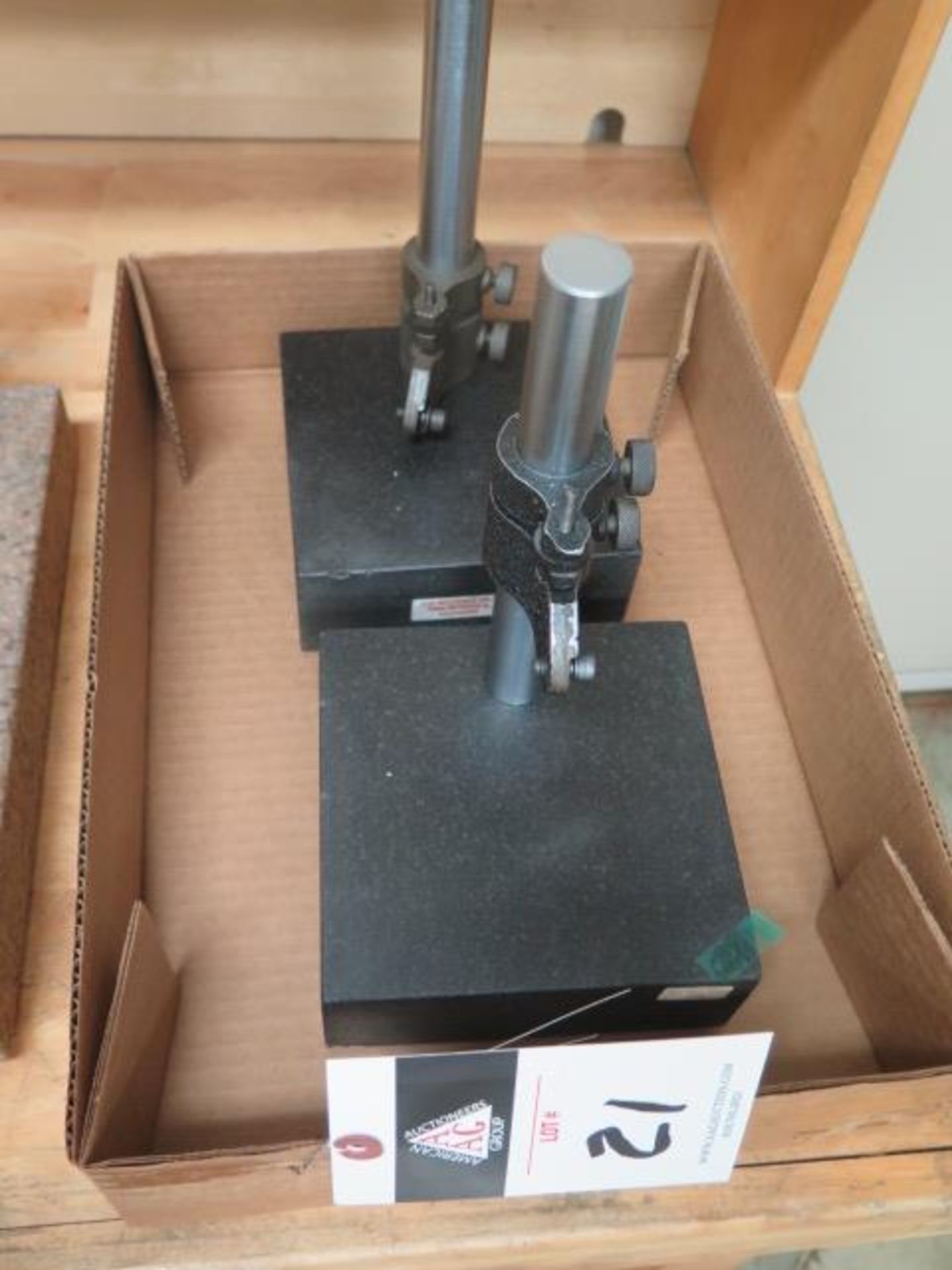 Granite Indicator Bases (2) (NO INDICATORS) (SOLD AS-IS - NO WARRANTY)