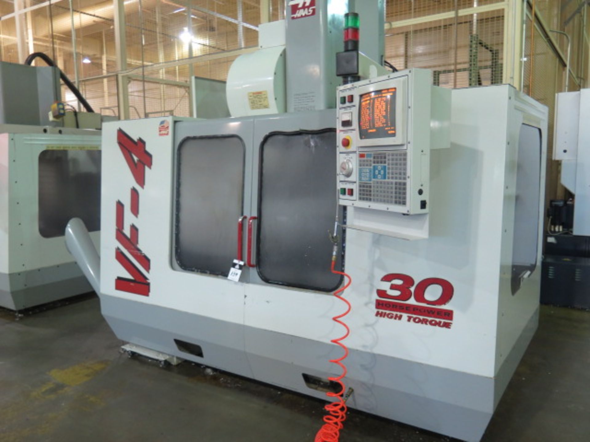 1999 Haas VF-4 CNC VMC s/n 18376 w/ Haas Controls, 24-Station Side Mount,Cat 40, SOLD AS IS - Image 3 of 14