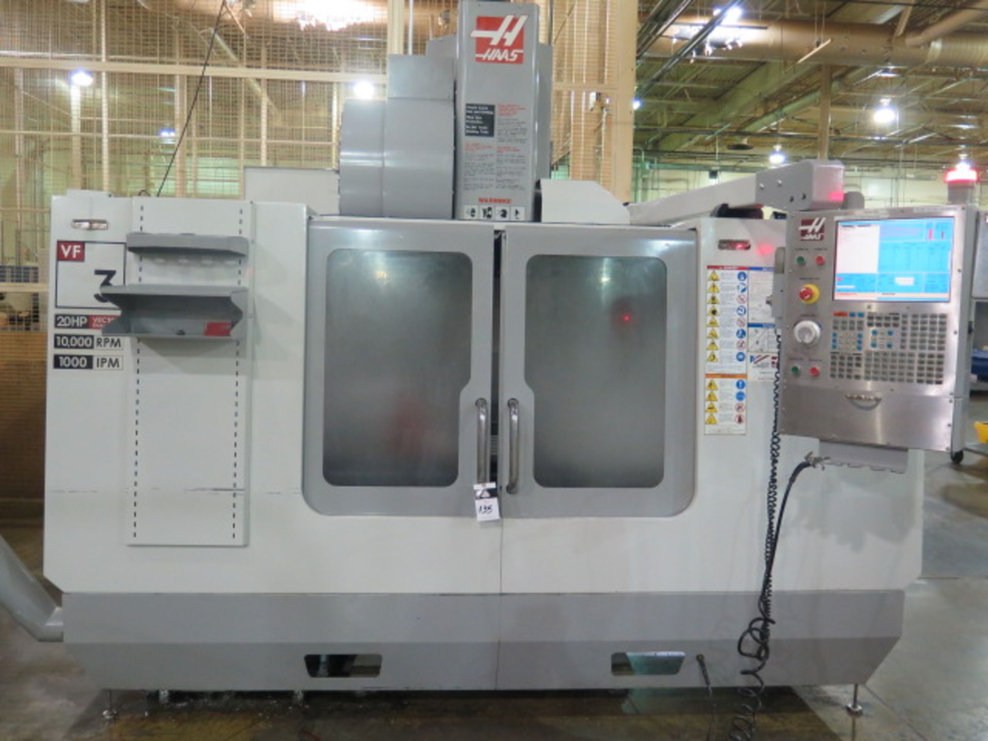 2008 Haas VF-3D 4-Axis CNC VMC s/n 1069858 w/ Haas Controls, Hand Wheel, 24-ATC, Cat 40, SOLD AS IS