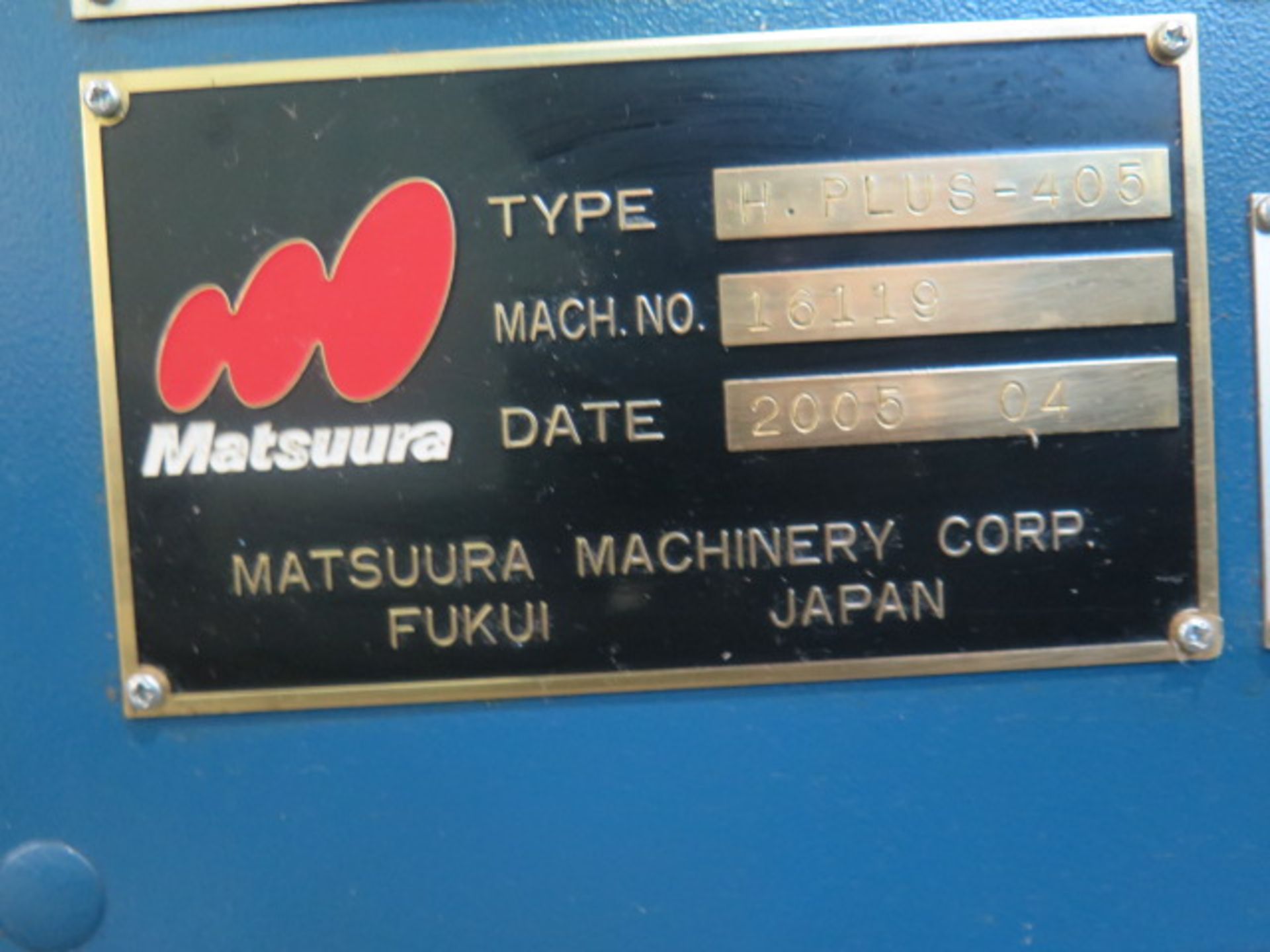 2005 Matsuura H.Plus-405 6-Pallet CNC HMC s/n 16119 w/ Matsuura G-Tech 30i, SOLD AS IS - Image 37 of 37