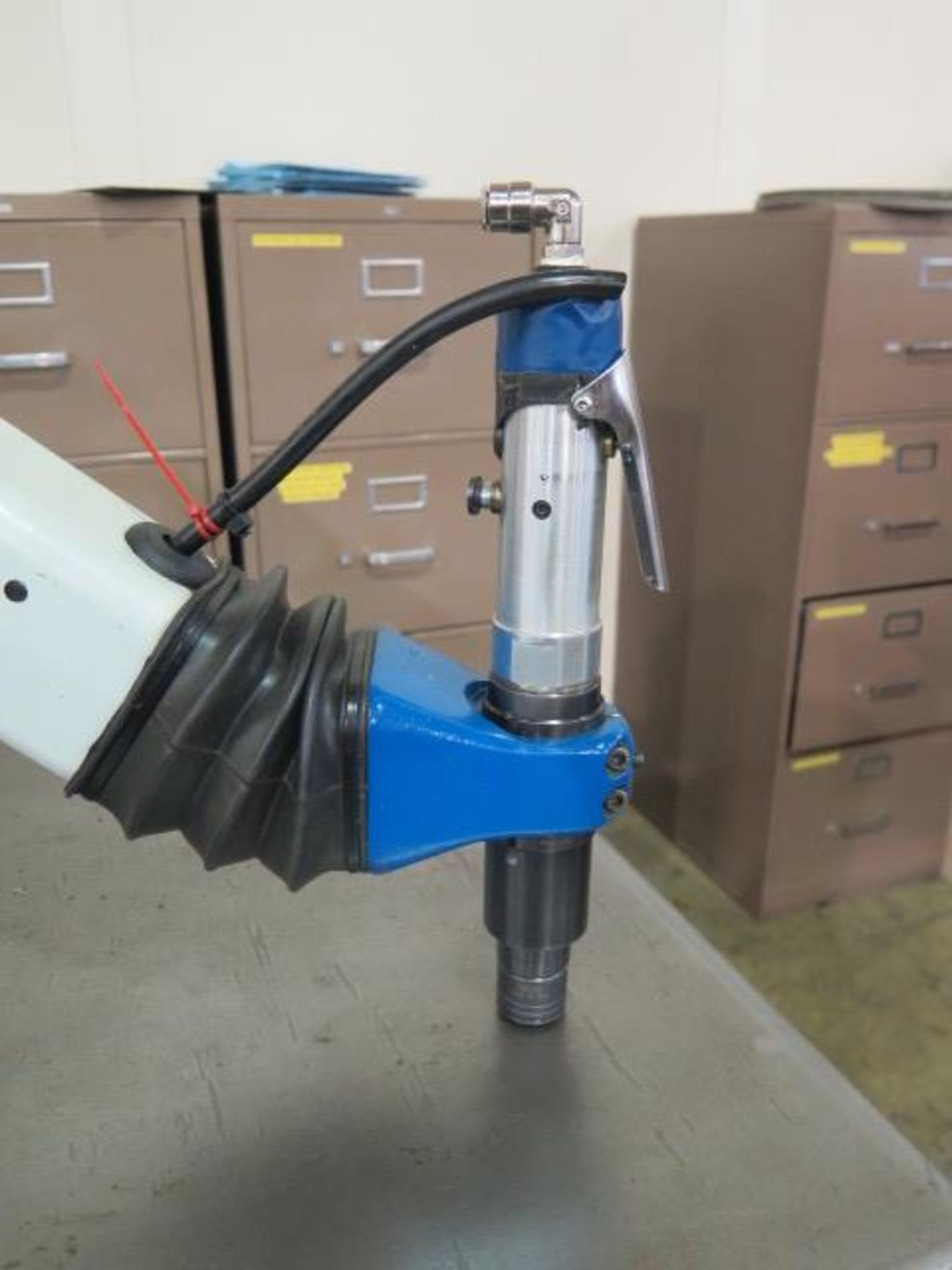 Wilton Pneumatic Tapping Arm w/ 30” x 43” Rolling Steel Table (SOLD AS-IS - NO WARRANTY) - Image 3 of 9