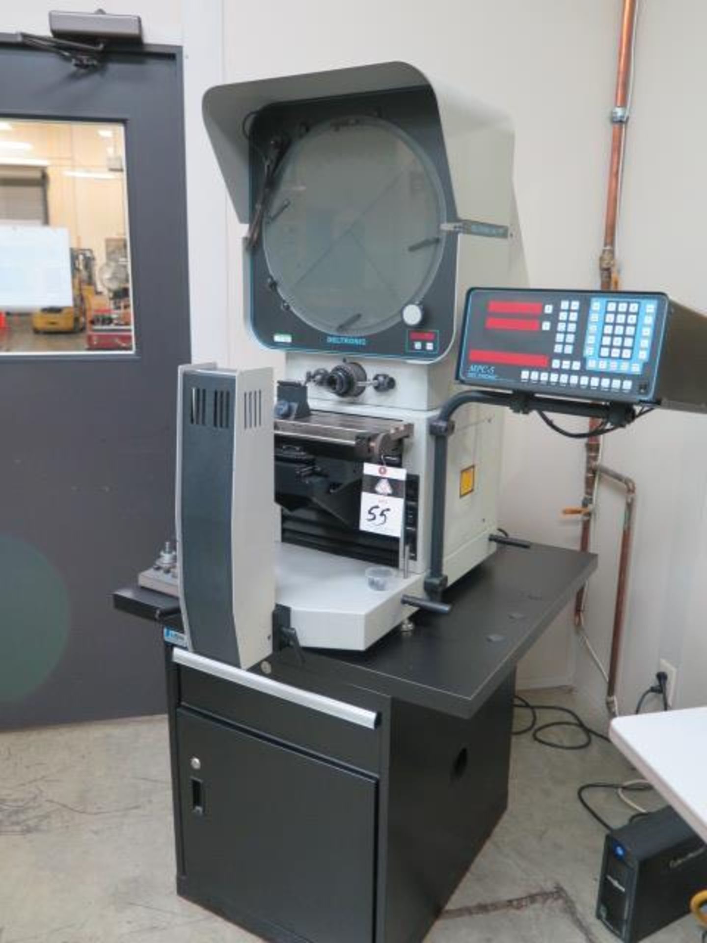 Deltronic DH216-MPC5 15” Optical Comparator s/n 389045807 w/ MPC-5 Programmable DRO, SOLD AS IS - Image 2 of 13