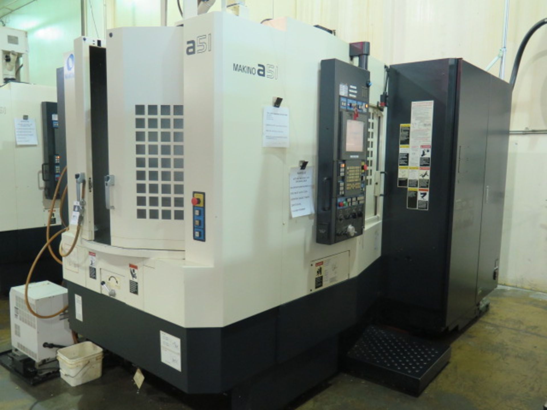 Makino a51 2-Pallet 4-Axis CNC HMC s/n 1615 w/ Makino “Professional 5 Control, SOLD AS IS