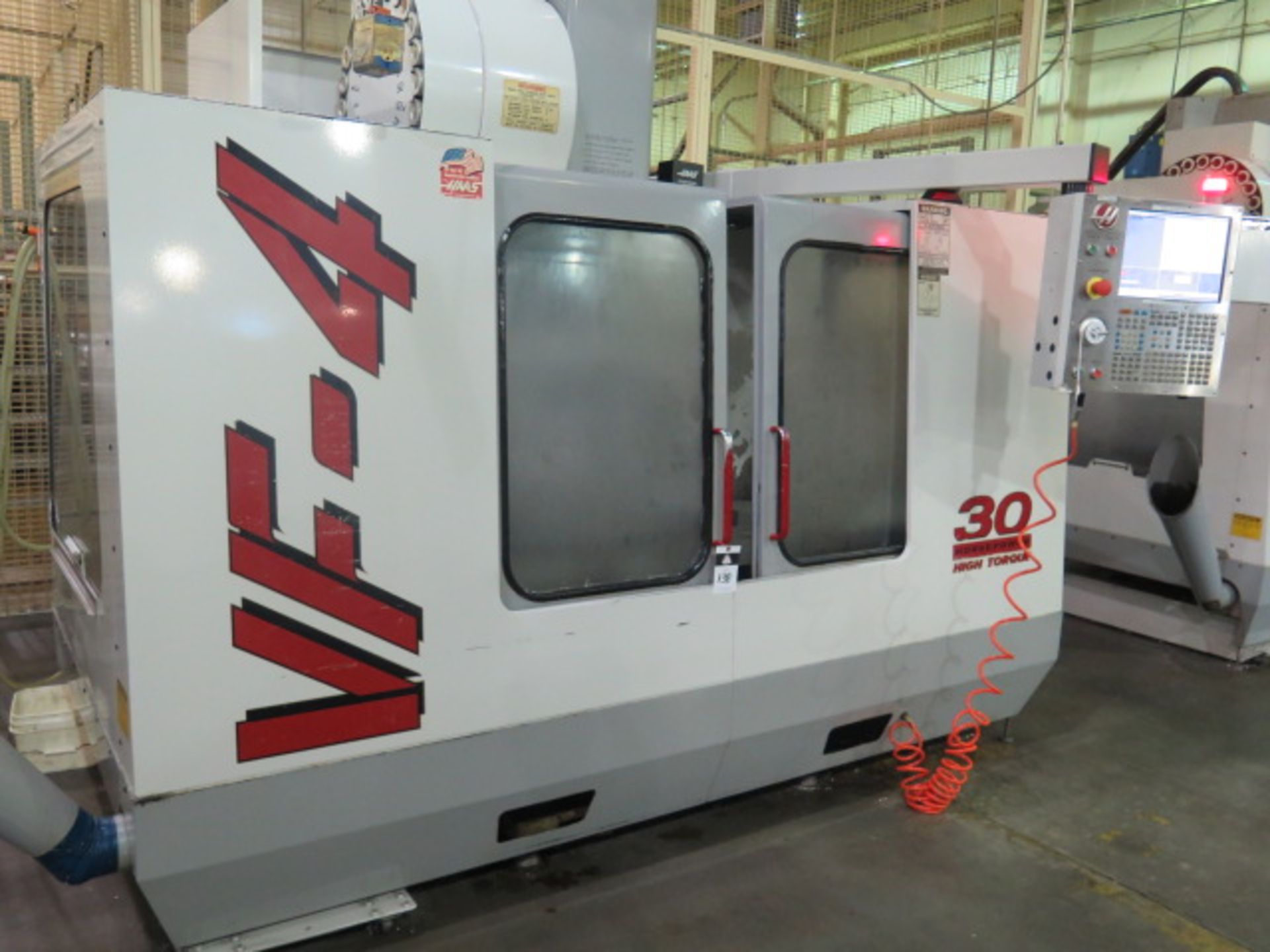 1999 Haas VF-4 CNC VMC s/n 18368 w/ Haas Controls, 24-Station Side Mount, Cat 40 SOLD AS IS - Image 2 of 13