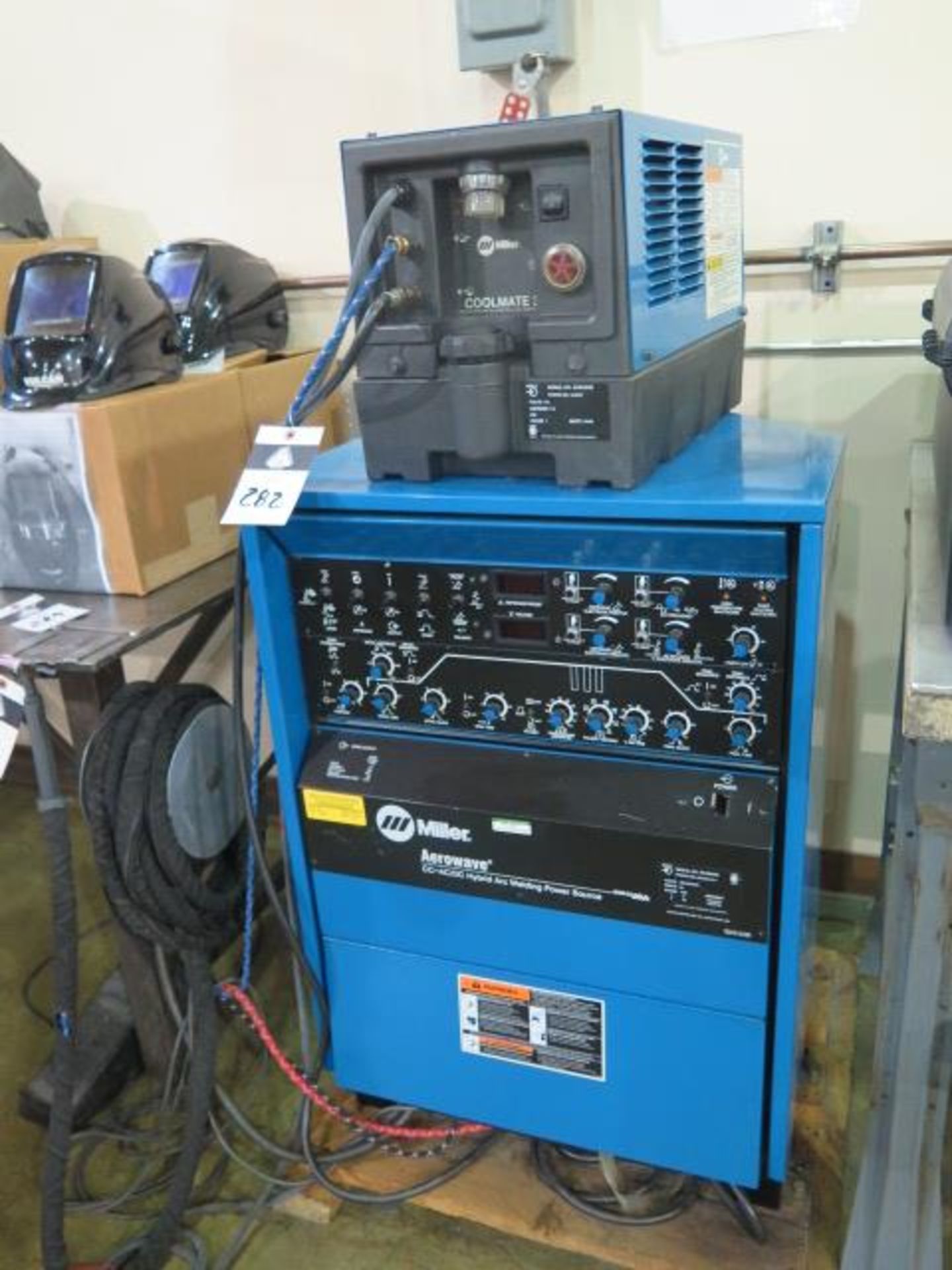 Miller Aerowave 500 Amp CC-AC/DC Arc Welding Source s/n KK226490 w/ Coolmate-3 Cooler, SOLD AS IS - Image 2 of 10