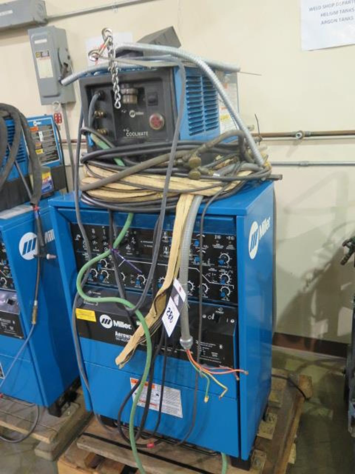 Miller Aerowave 500 Amp CC-AC/DC Arc Welding Source s/n KK099716 w/ Coolmate-3 Cooler, SOLD AS IS - Image 2 of 8