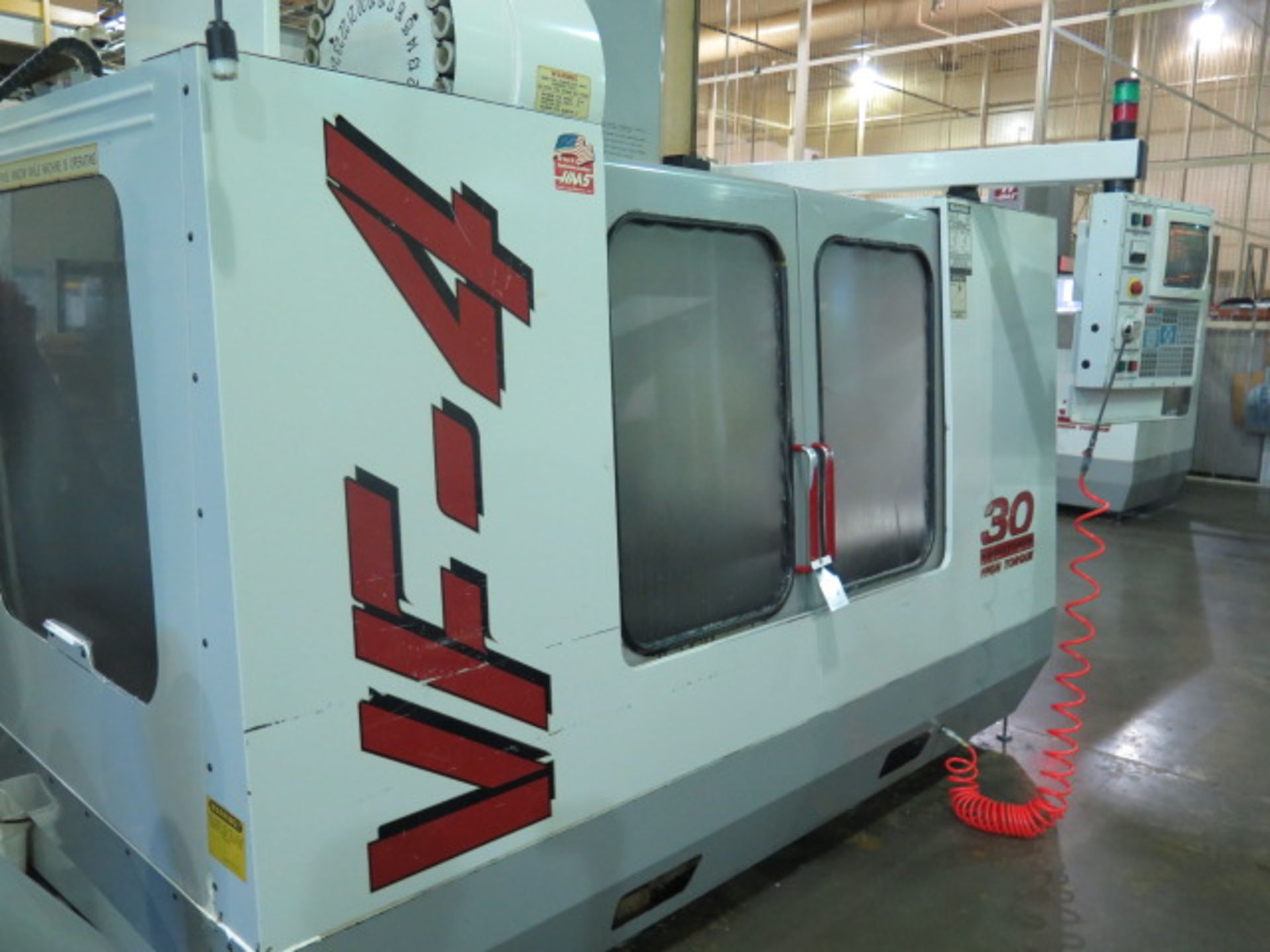 1999 Haas VF-4 CNC VMC s/n 18375 w/ Haas Controls, 24-Station Side Mount, Cat 40, SOLD AS IS - Image 2 of 14