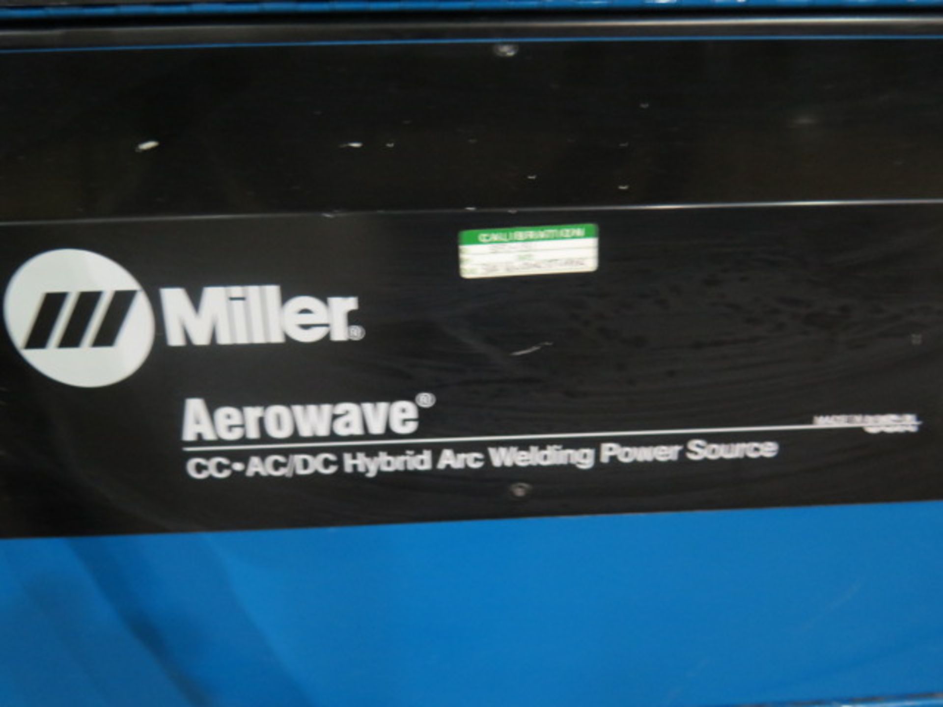 Miller Aerowave 500 Amp CC-AC/DC Arc Welding Source s/n LE079059 w/ Coolmate-3 Cooler, SOLD AS IS - Image 9 of 9