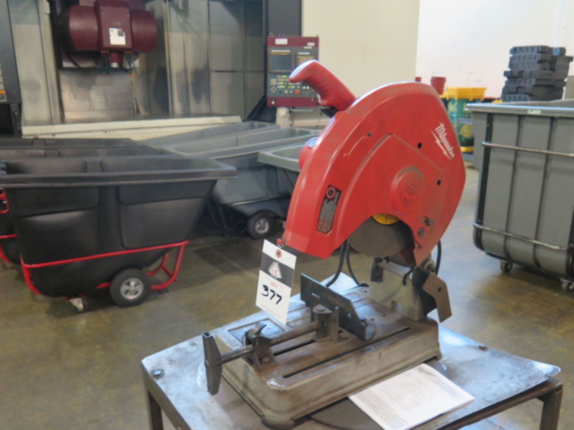 Milwaukee 14" Abrasive Cutoff Saw w/ Cart (SOLD AS-IS - NO WARRANTY) - Image 2 of 4