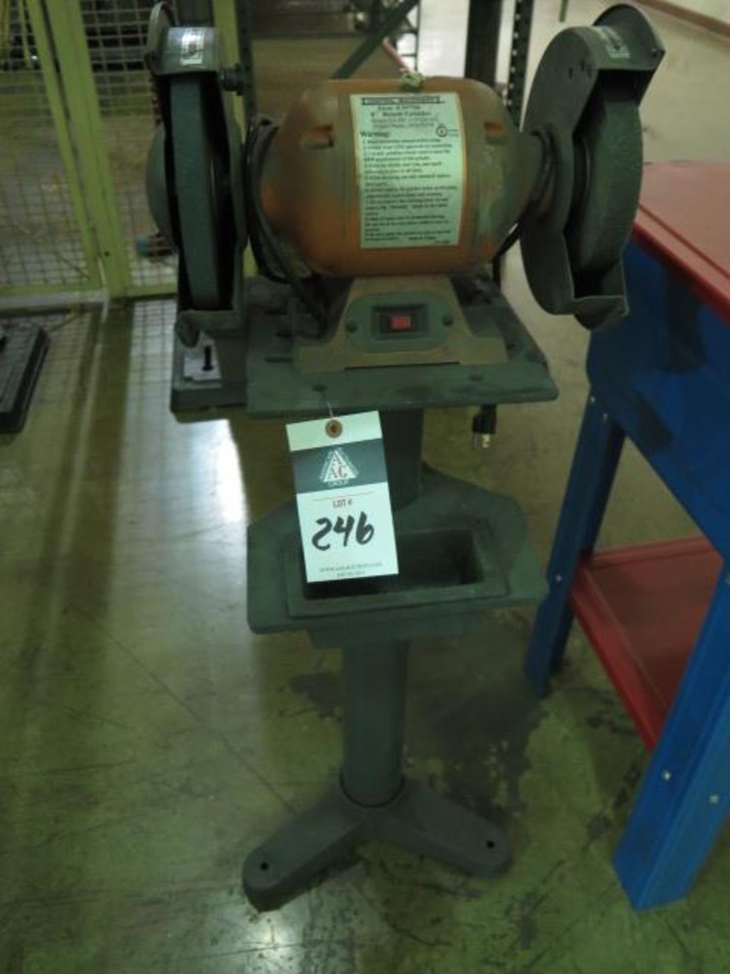 Central Machinery 8" Pedestal Grinder (SOLD AS-IS - NO WARRANTY)