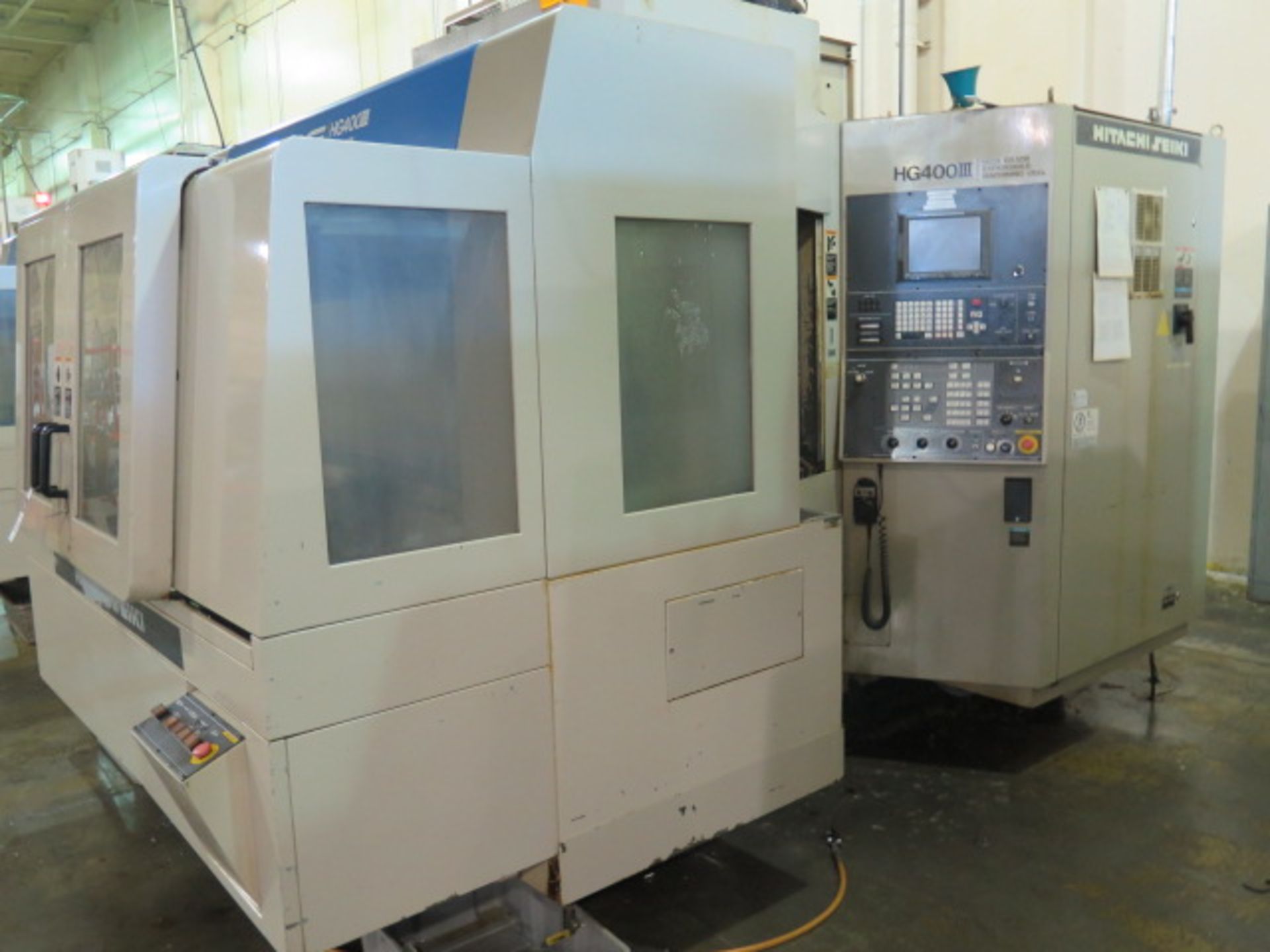 Hitachi Seiki HG400 III 2-Pallet 4-Axis CNC Horizontal Machining Center s/n HG43648 w/ SOLD AS IS