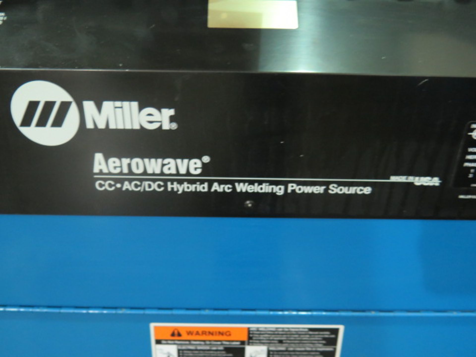 Miller Aerowave 500 Amp CC-AC/DC Arc Welding Power Source s/n KK226491 w/ Bernard Cooler (SOLD AS-IS - Image 5 of 5