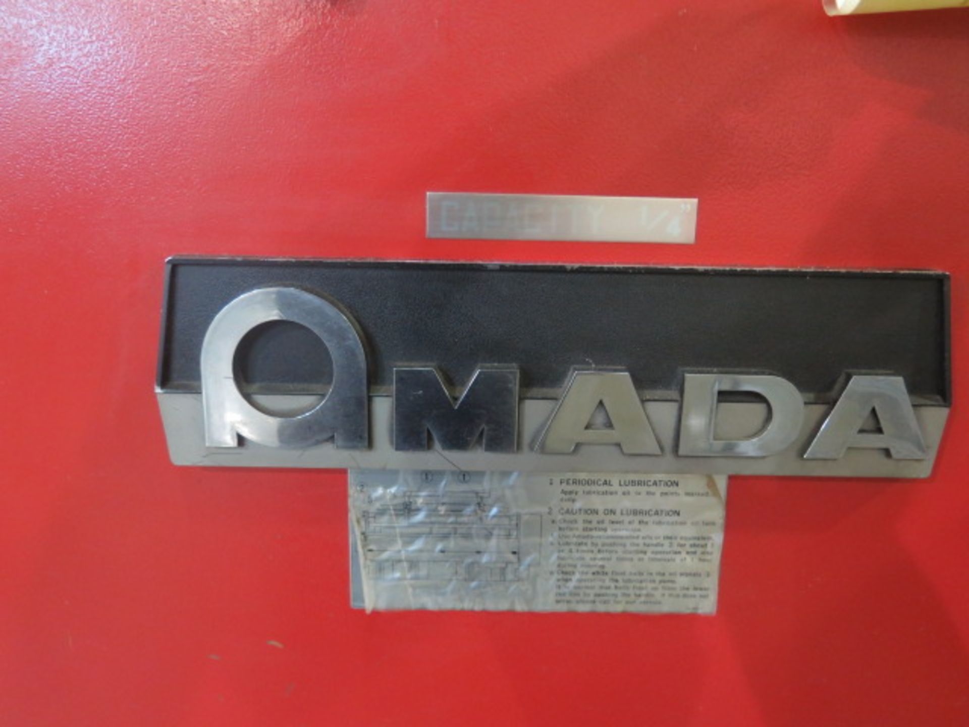 Amada M-3060 ¼” x 10’ CNC Power Shear s/n 30600614 w/ Amada PLC Controls & Back Gauging, SOLD AS IS - Image 13 of 14
