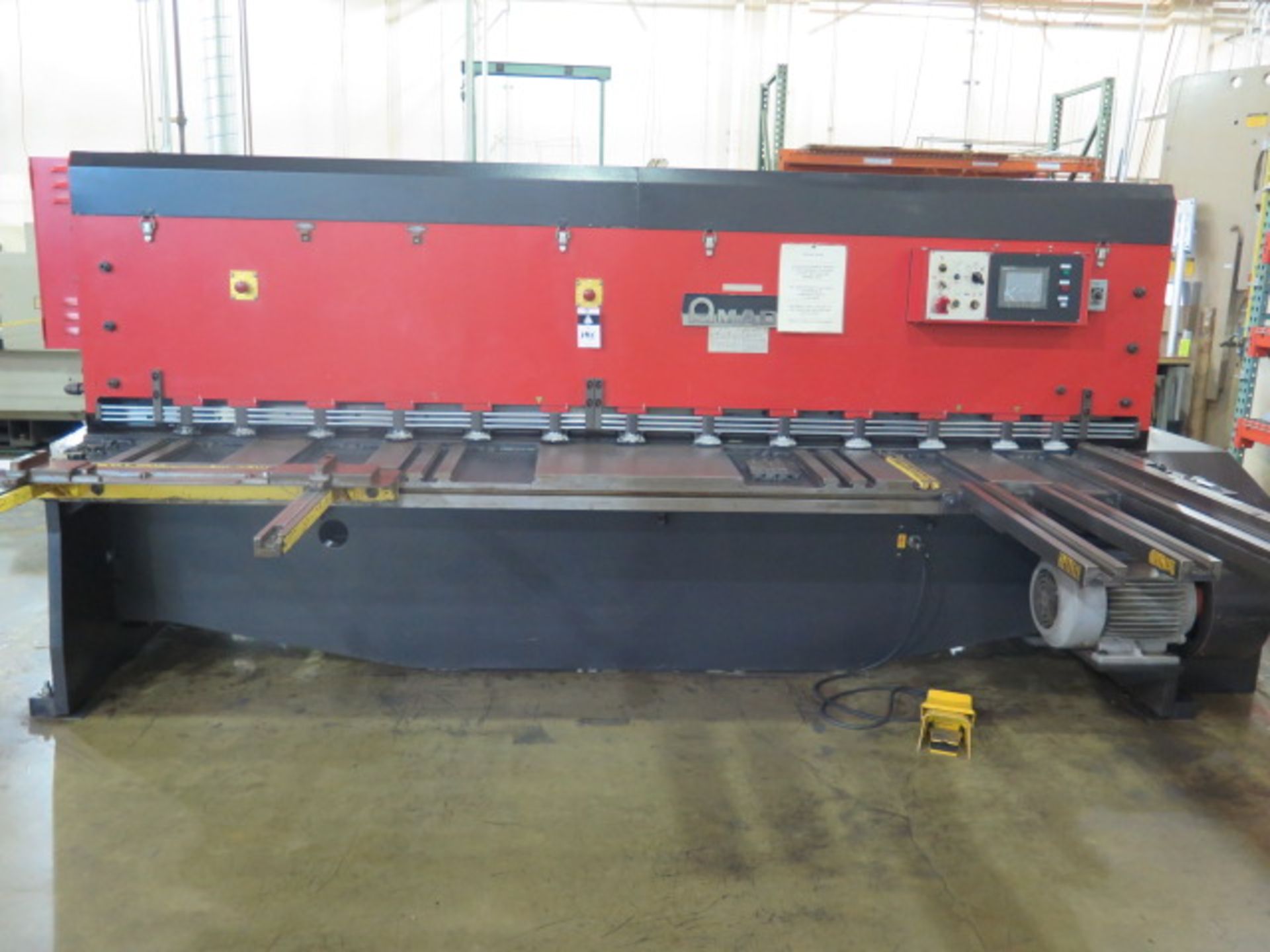 Amada M-3060 ¼” x 10’ CNC Power Shear s/n 30600614 w/ Amada PLC Controls & Back Gauging, SOLD AS IS