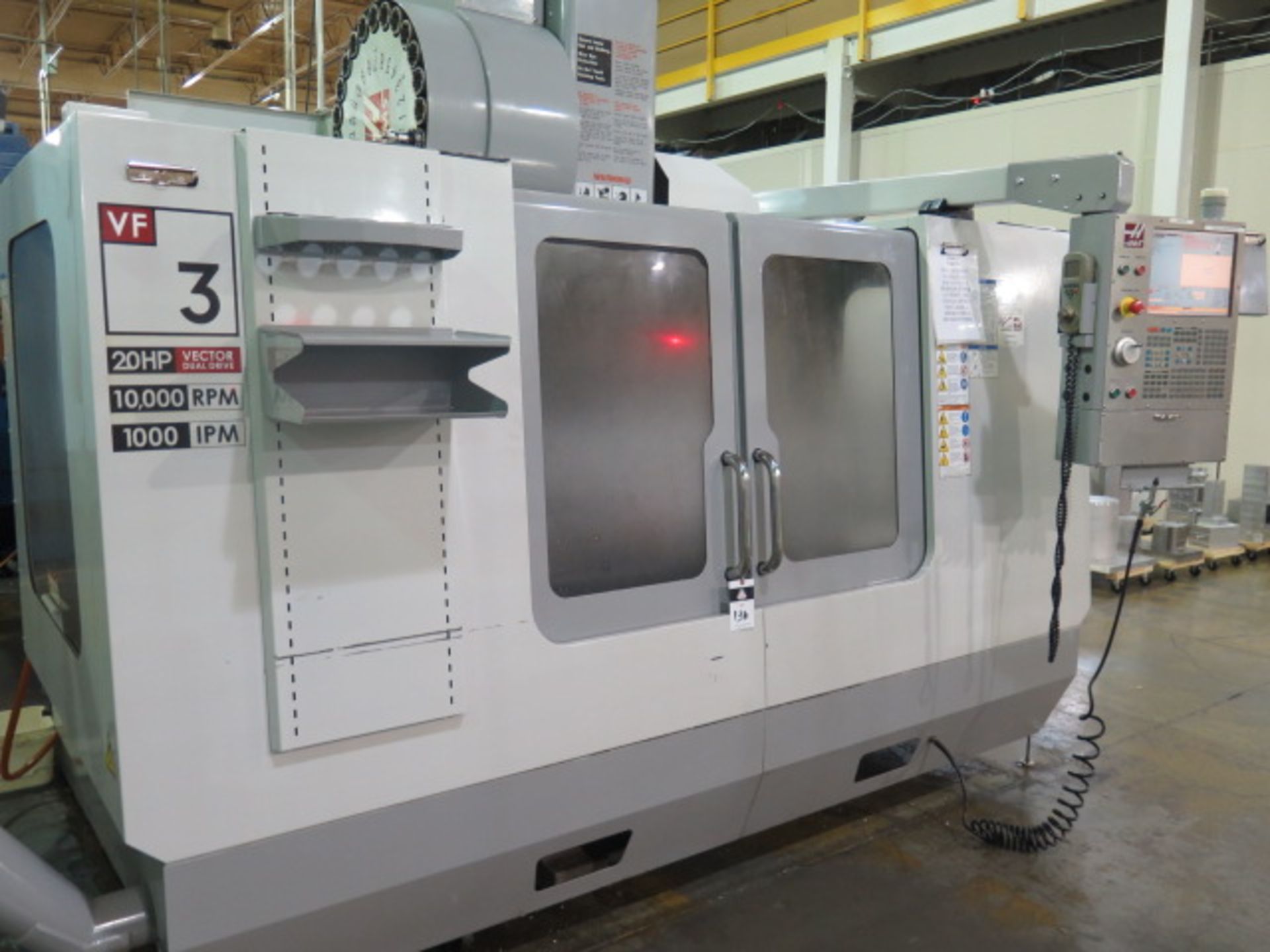 2008 Haas VF-3D 4-Axis CNC VMC s/n 1069502 w/ Haas Controls, Hand Wheel, 24-ATC, Cat 40, SOLD AS IS - Image 2 of 17