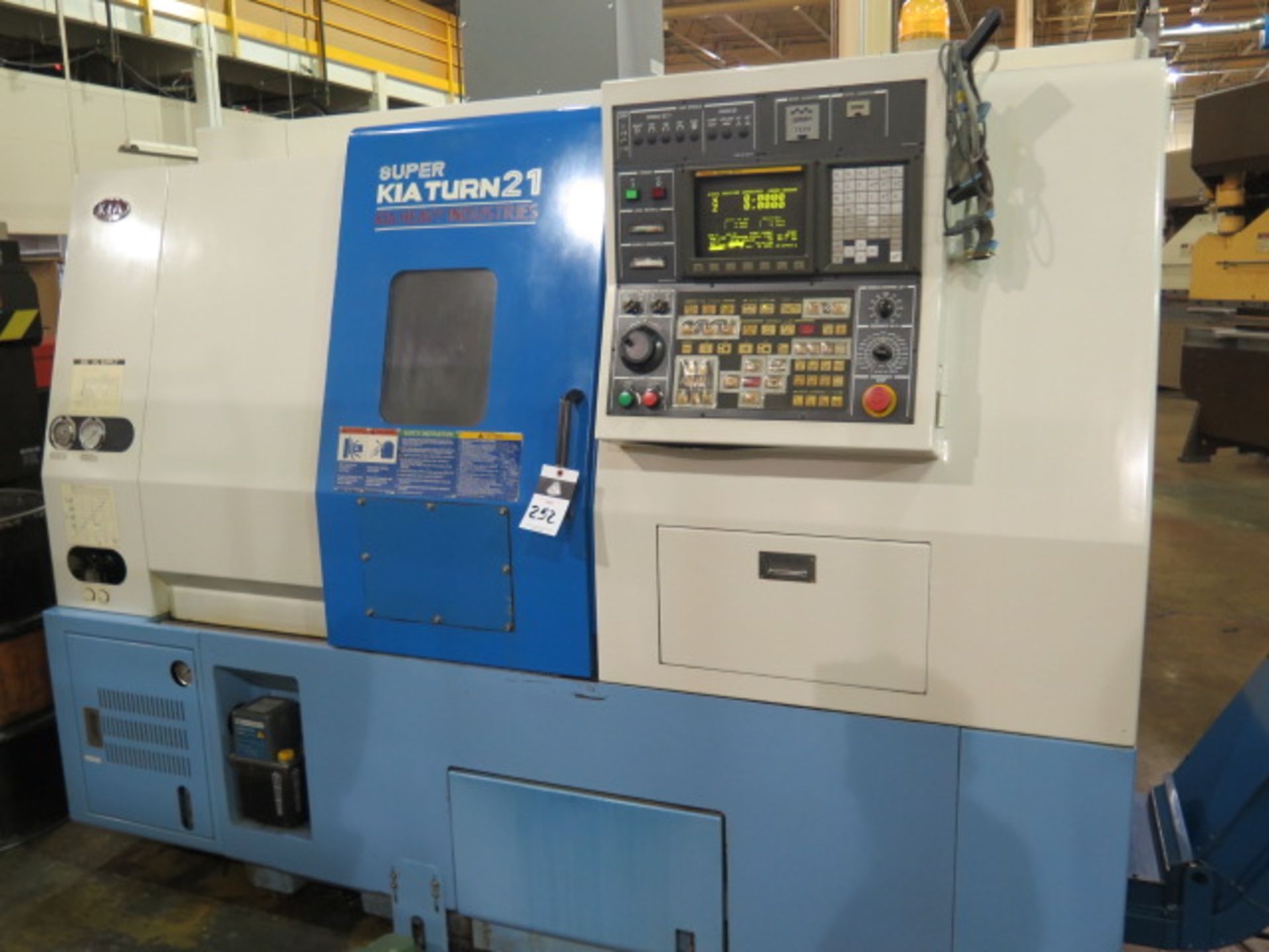 2003 KIA Super KiaTurn 21 CNC Turning Center s/n SKT210953 w/ Fanuc Series 0i-T Controls, SOLD AS IS - Image 2 of 16