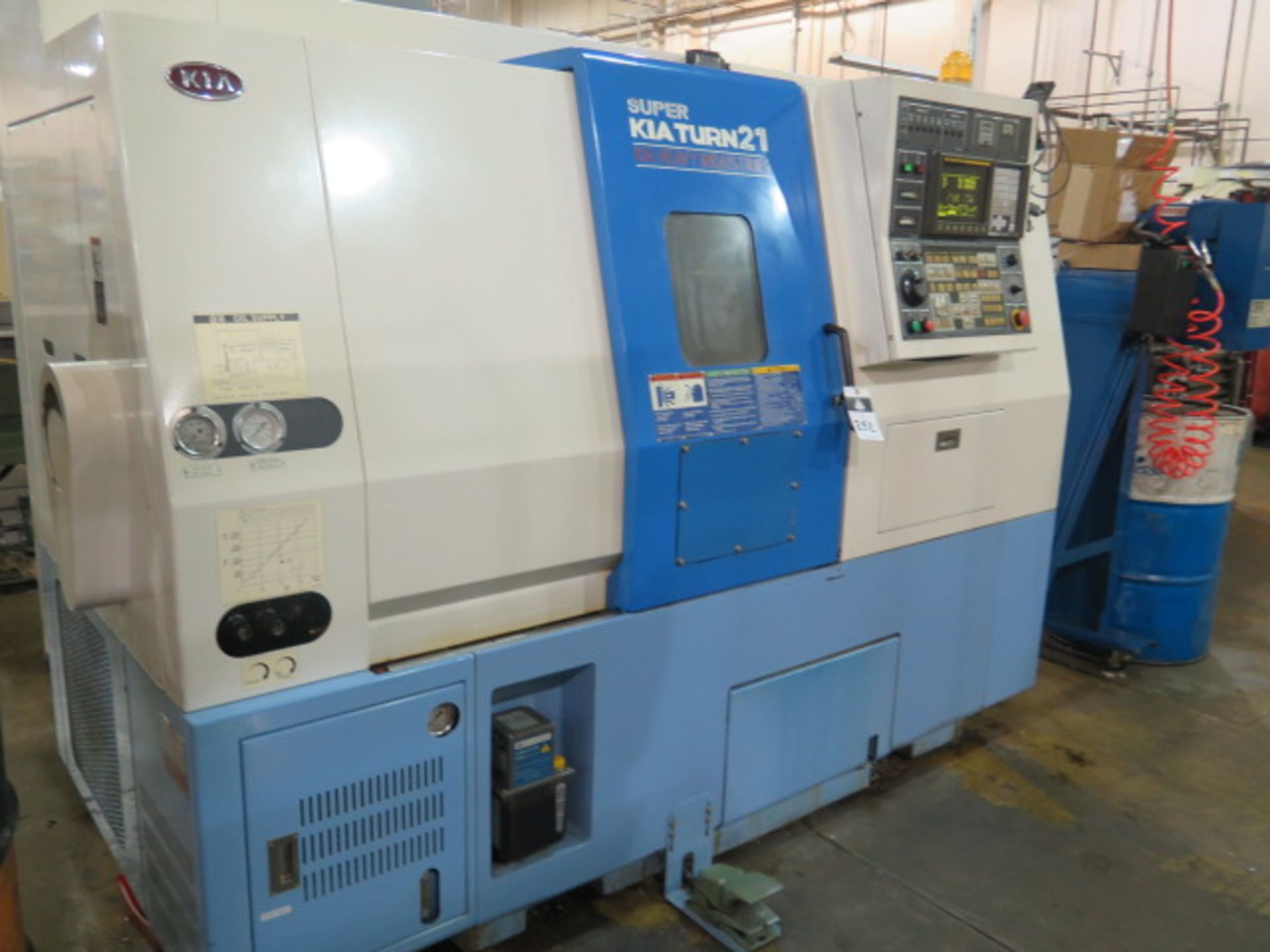 2003 KIA Super KiaTurn 21 CNC Turning Center s/n SKT210953 w/ Fanuc Series 0i-T Controls, SOLD AS IS - Image 3 of 16