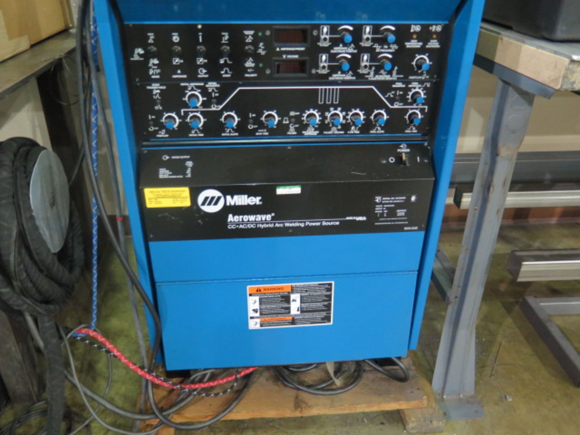 Miller Aerowave 500 Amp CC-AC/DC Arc Welding Source s/n KK226490 w/ Coolmate-3 Cooler, SOLD AS IS - Image 6 of 10