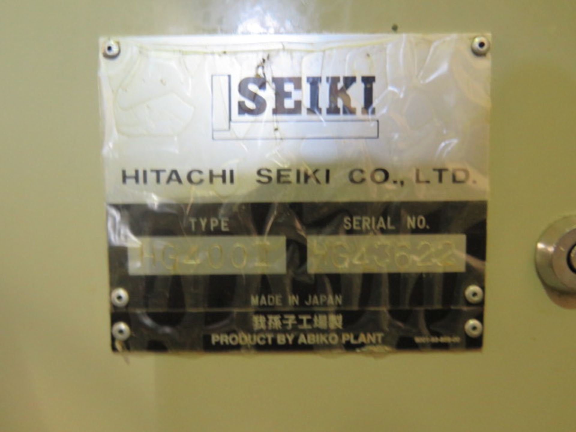 Hitachi Seiki HG400 III 2-Pallet 4-Axis CNC Horizontal Machining Center s/n HG43622 w/ SOLD AS IS - Image 24 of 25