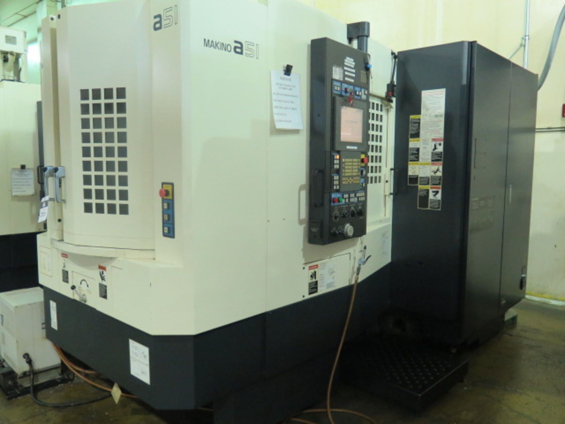 Makino a51 2-Pallet 4-Axis CNC HMC s/n 1616 w/ Makino “Professional 5 Control, SOLD AS IS