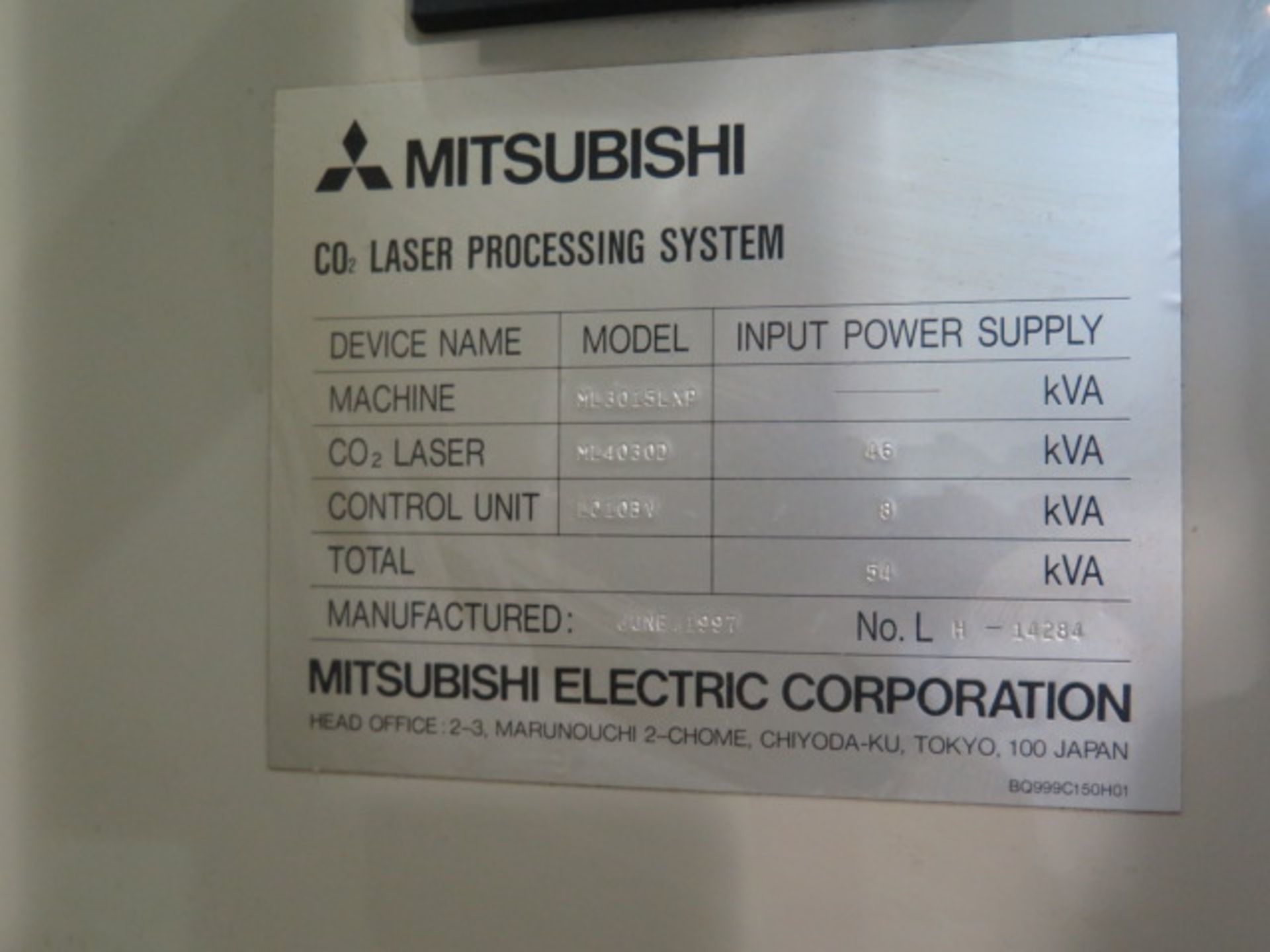 1997 Mitsubishi 3015 LXP 5’ x 10’ 2-Shuttle CNC Laser Contour Machine s/n LH44284 w/ SOLD AS IS - Image 27 of 36