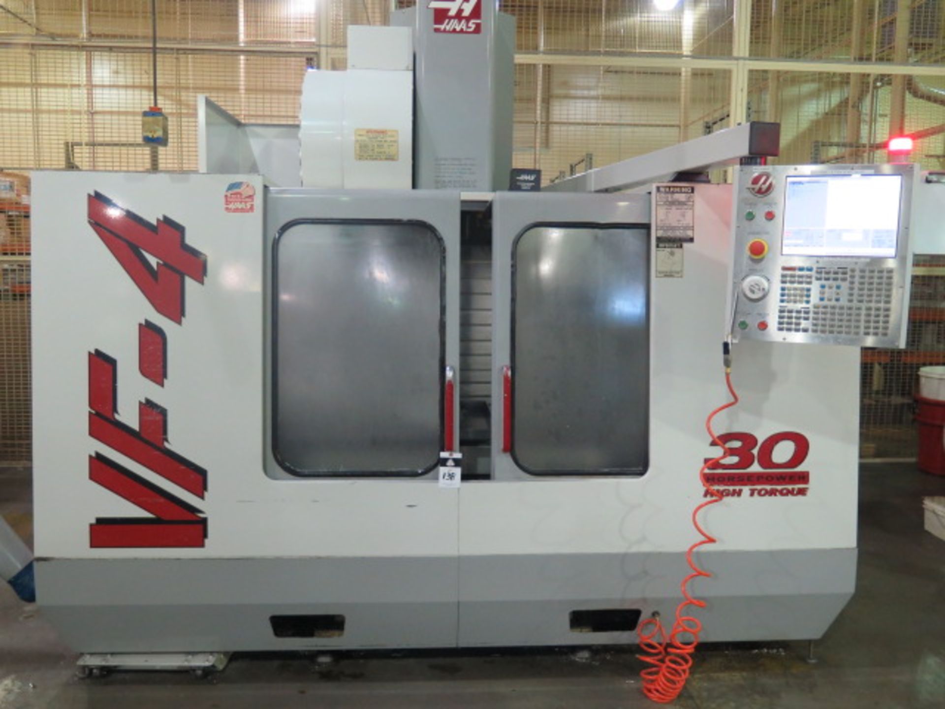 1999 Haas VF-4 CNC VMC s/n 18368 w/ Haas Controls, 24-Station Side Mount, Cat 40 SOLD AS IS