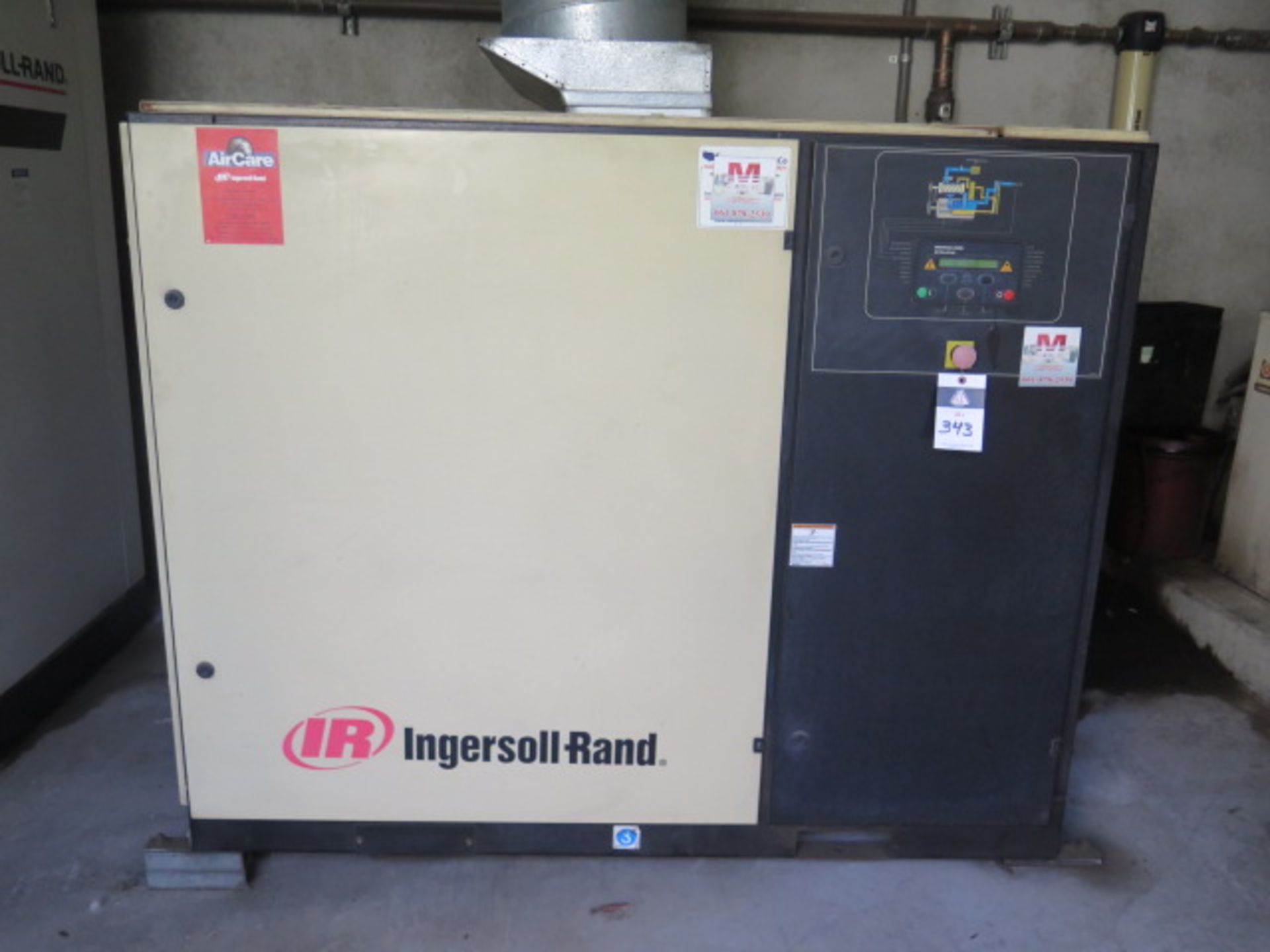 Ingersoll Rand EP50-PE125PSI 50Hp Rotary Air Comp s/n PG1363U05034 w/ Intellisys Controls,SOLD AS IS