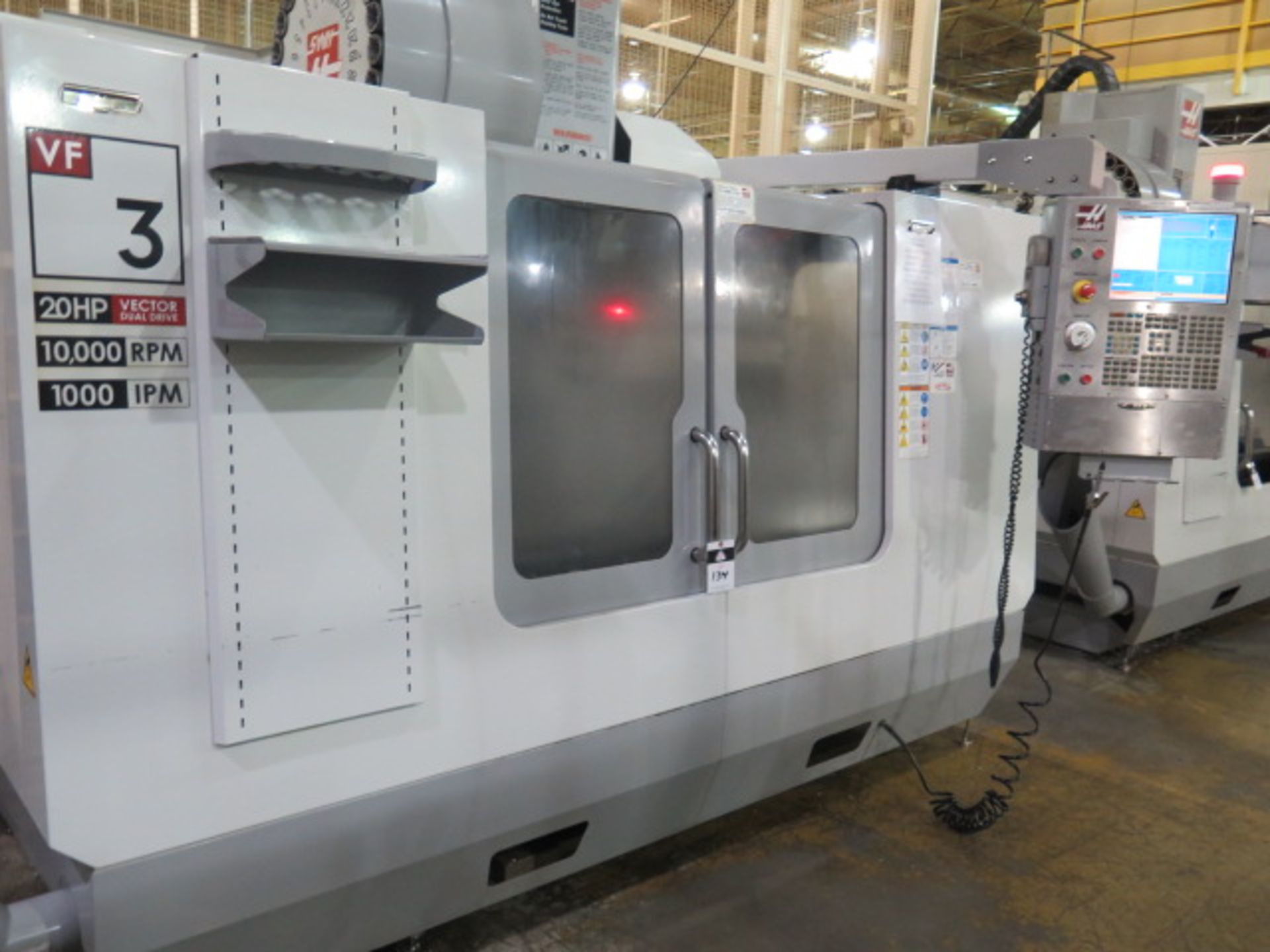 2008 Haas VF-3D 4-Axis CNC VMC s/n 1068632 w/ Haas Controls, Hand Wheel, 24-ATC, Cat 40, SOLD AS IS - Image 2 of 18