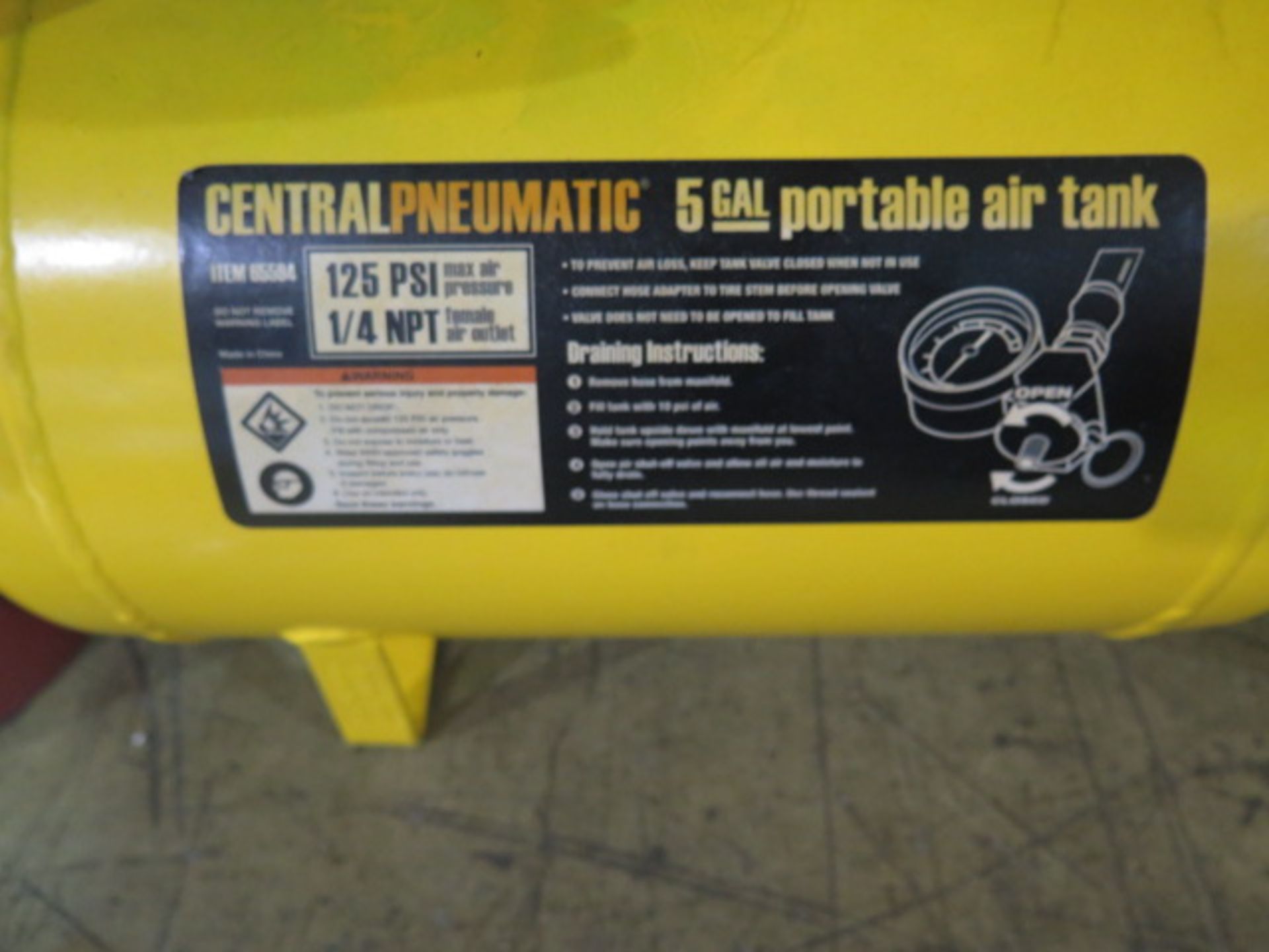 5 Gallon Portable Air Tanks (2) (SOLD AS-IS - NO WARRANTY) - Image 3 of 3