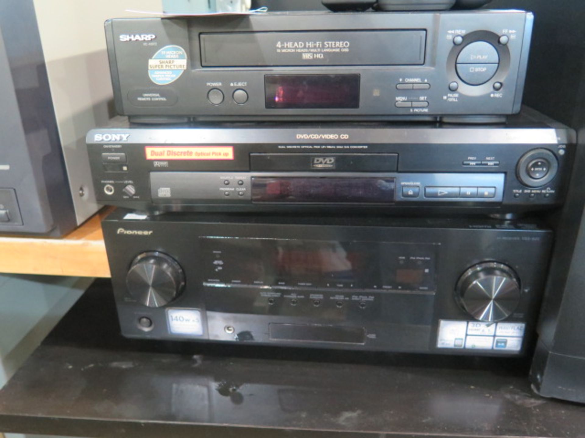 VCR, DVD Player and Stereo (SOLD AS-IS - NO WARRANTY) - Image 3 of 6