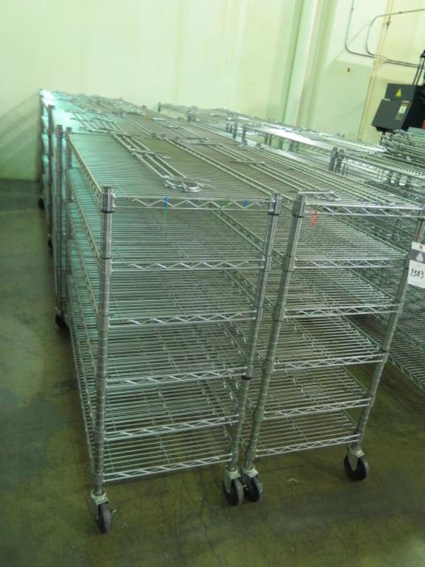 Rolling Wire Frame Shelves (8) (SOLD AS-IS - NO WARRANTY) - Image 3 of 6