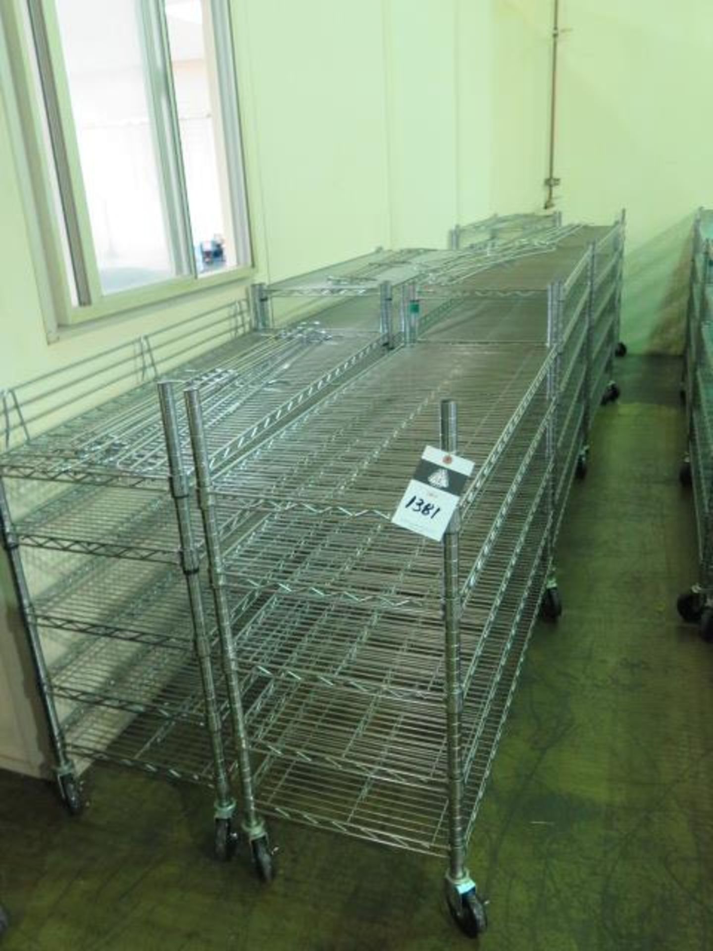 Rolling Wire Frame Shelves (8) (SOLD AS-IS - NO WARRANTY)