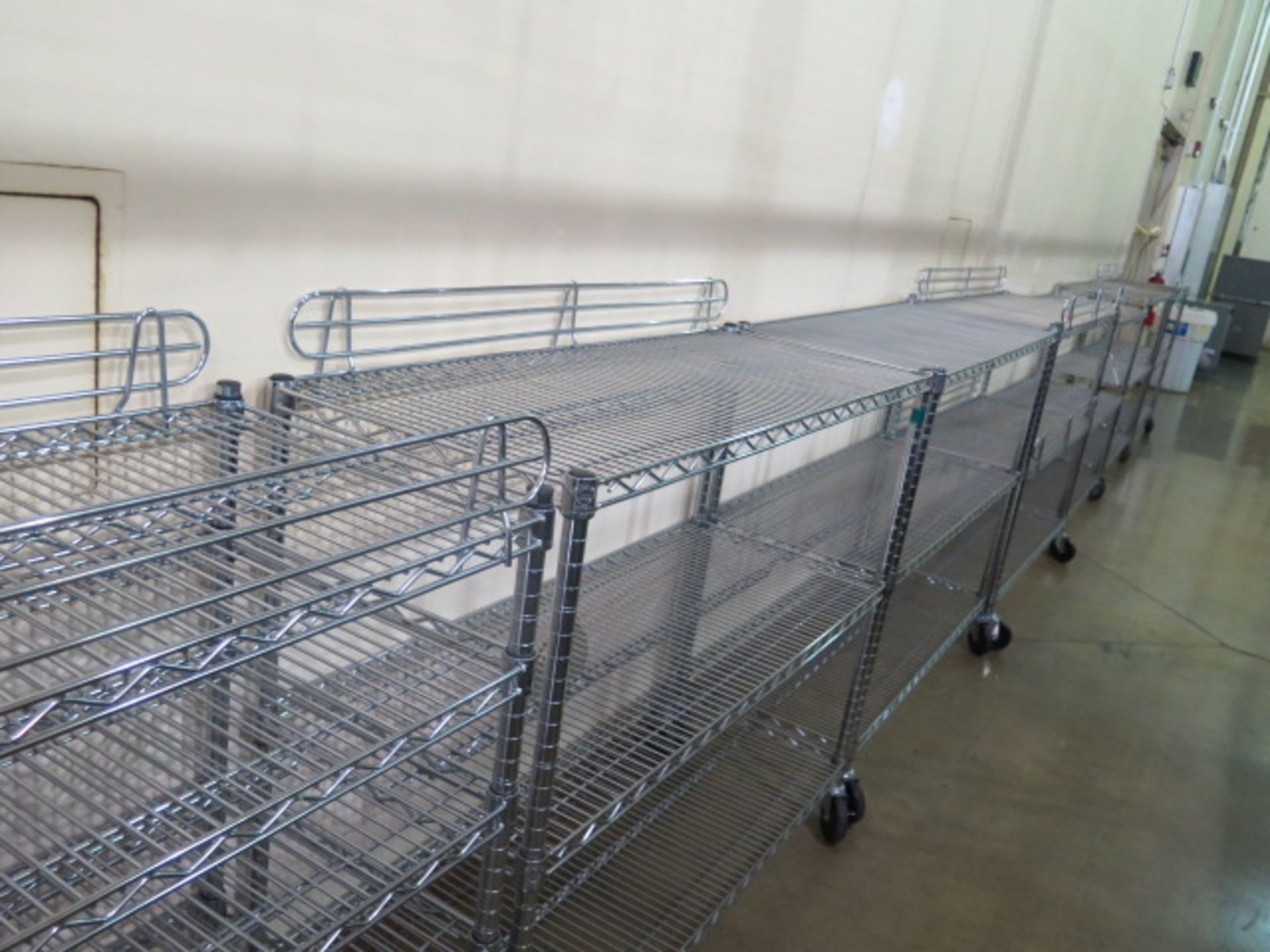 Rolling Wire-Frame Shelves (9) (SOLD AS-IS - NO WARRANTY) - Image 4 of 4