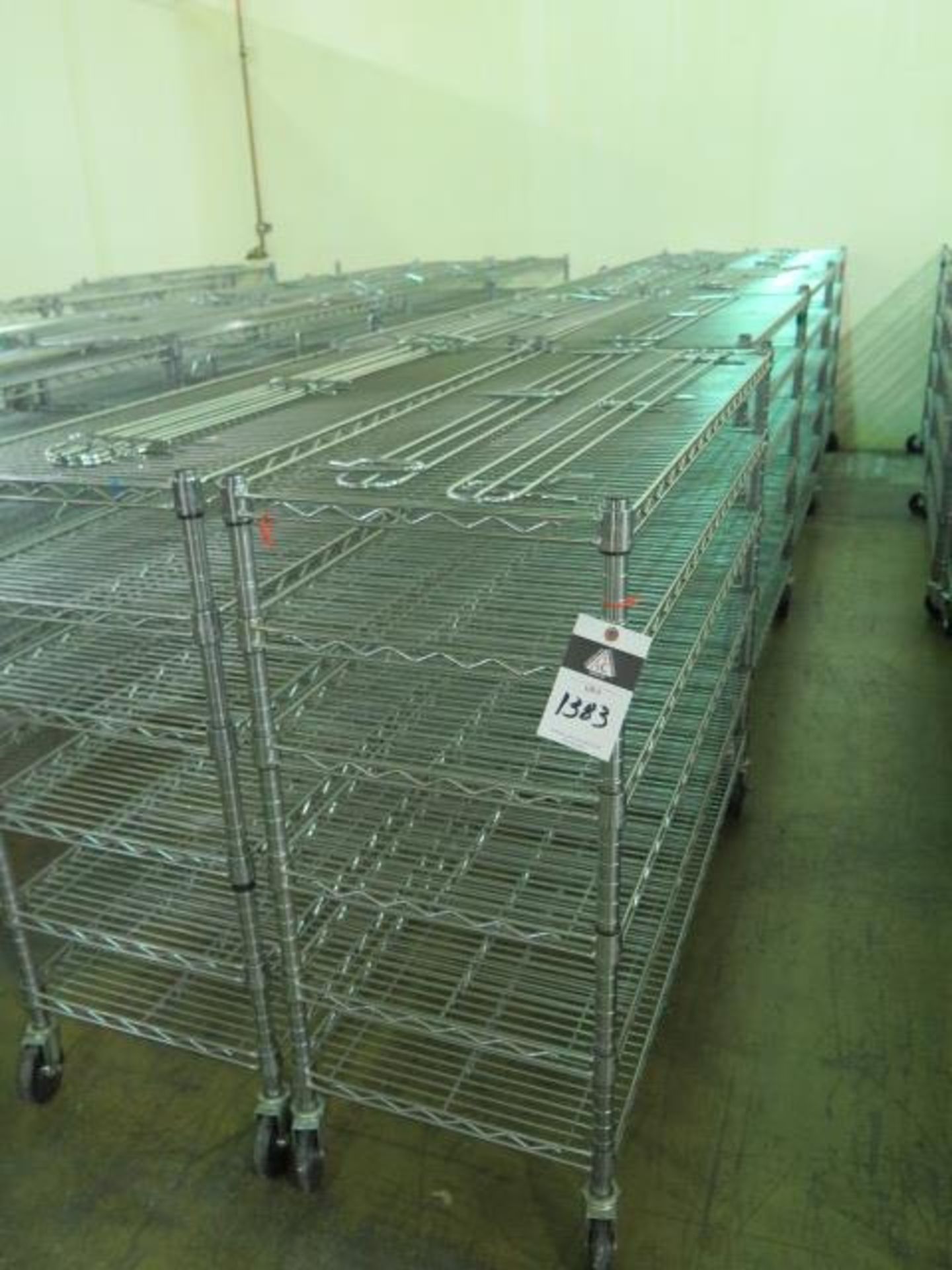 Rolling Wire Frame Shelves (8) (SOLD AS-IS - NO WARRANTY)