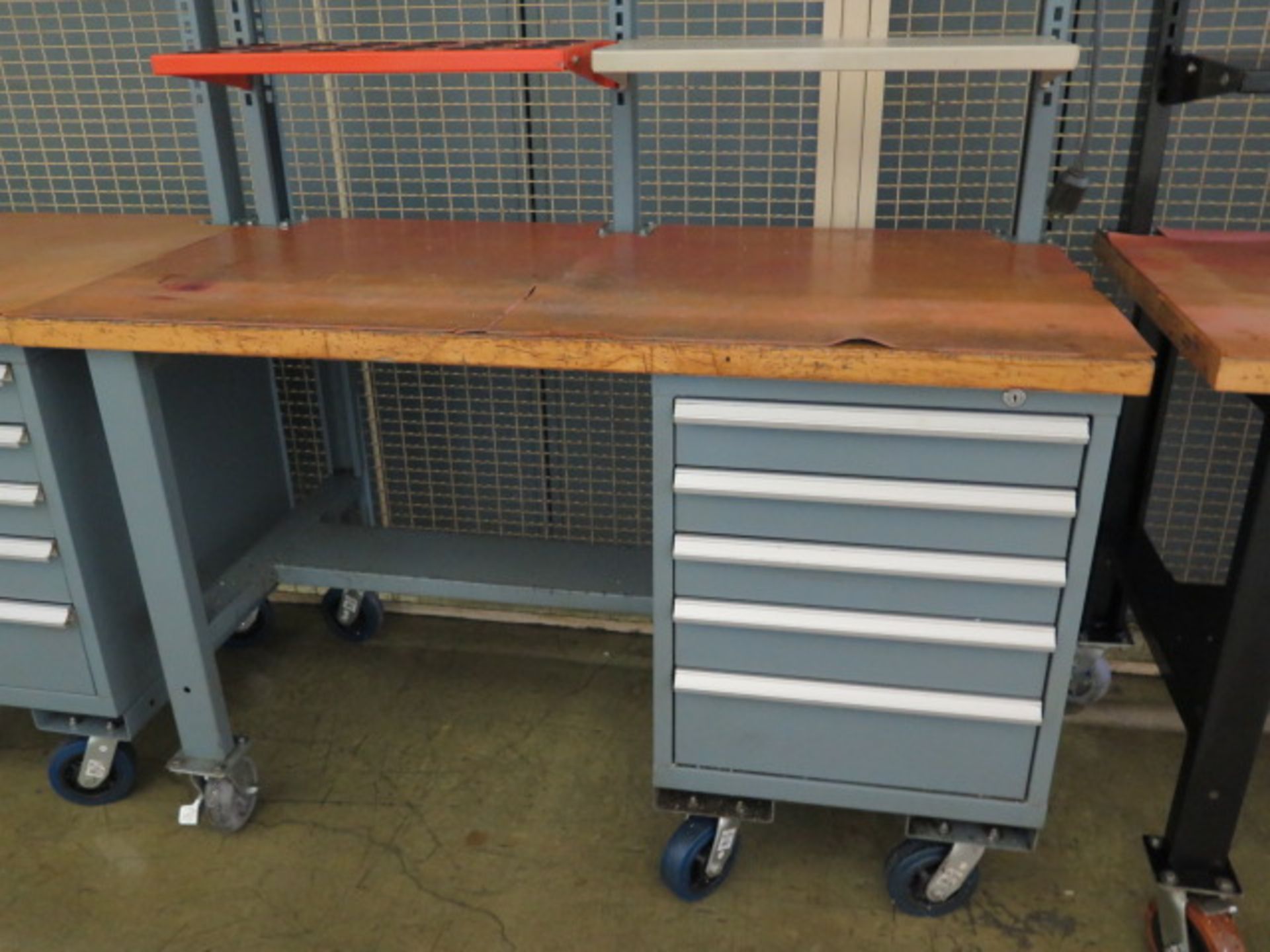 Stor-Loc 5-Drawer Tooling Cabinet and Maple-Top Work Bench (SOLD AS-IS - NO WARRANTY) - Image 3 of 7