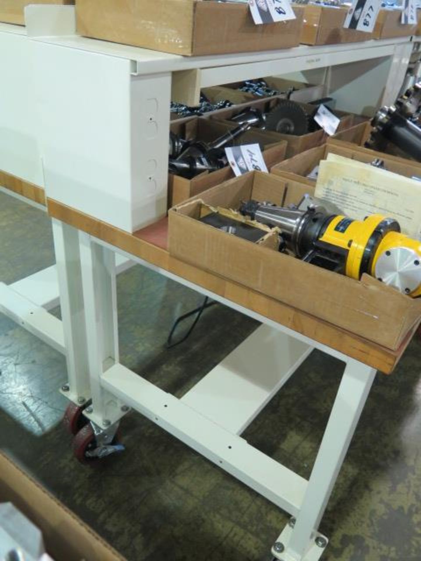 Heavy Duty Rolling Maple Top Work Benches (3) (SOLD AS-IS - NO WARRANTY) - Image 5 of 11