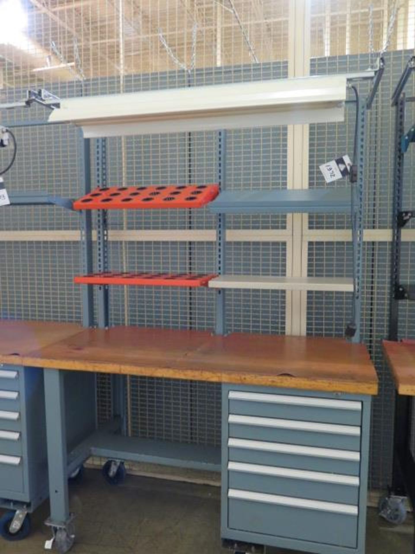 Stor-Loc 5-Drawer Tooling Cabinet and Maple-Top Work Bench (SOLD AS-IS - NO WARRANTY)