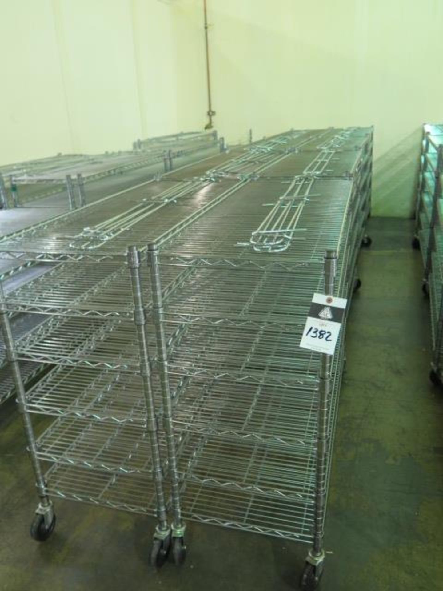 Rolling Wire Frame Shelves (8) (SOLD AS-IS - NO WARRANTY)