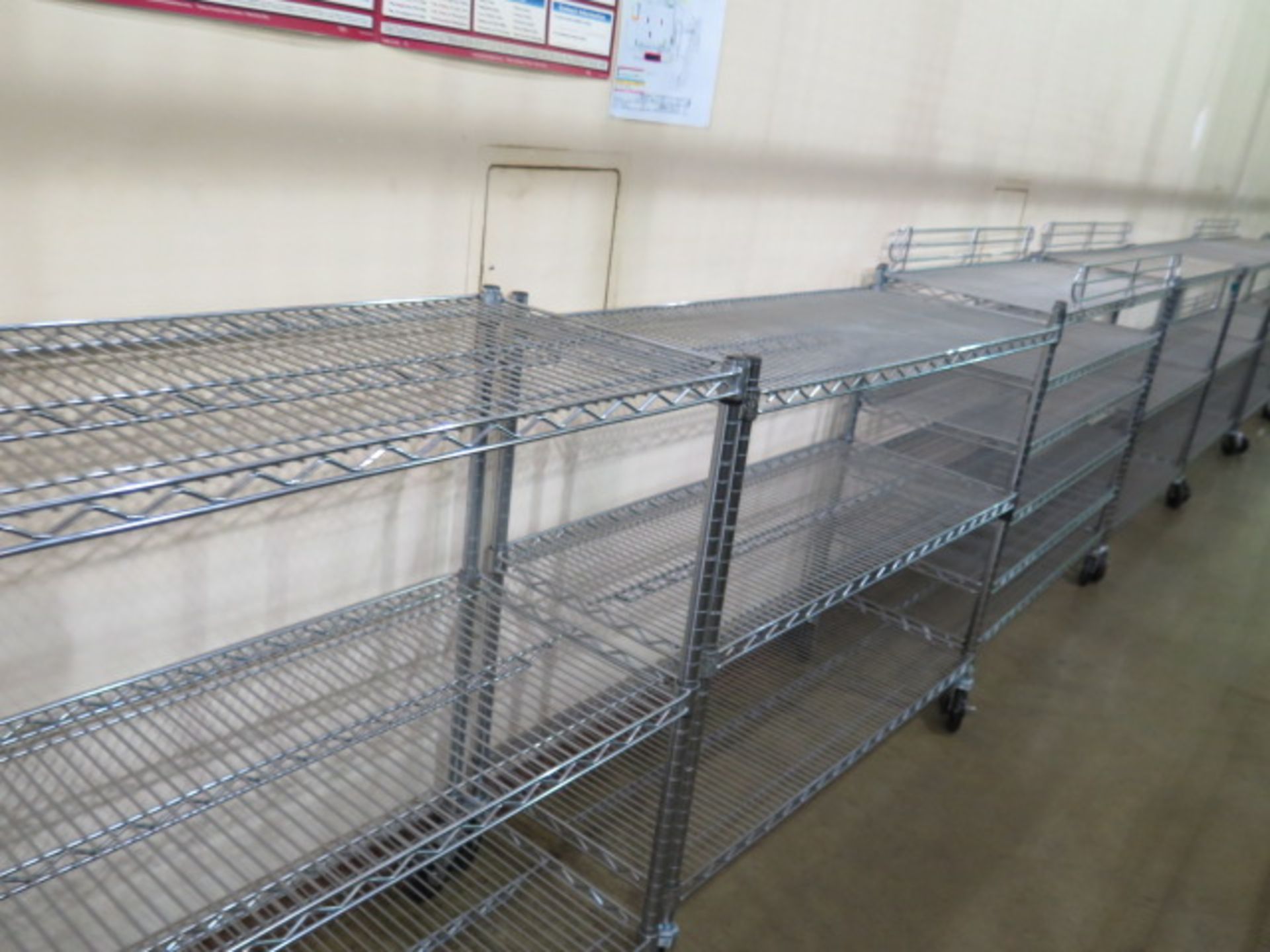 Rolling Wire-Frame Shelves (9) (SOLD AS-IS - NO WARRANTY) - Image 3 of 4
