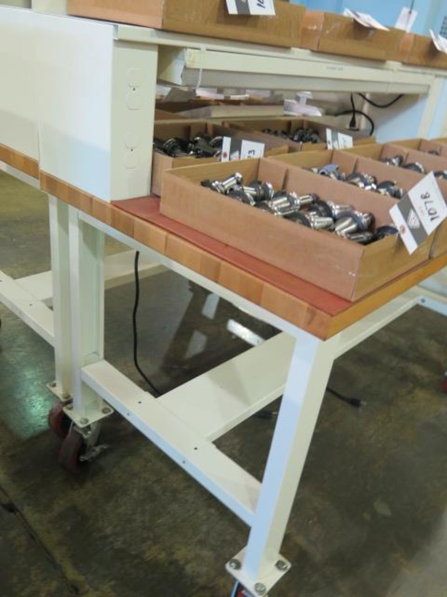 Heavy Duty Rolling Maple Top Work Benches (3) (SOLD AS-IS - NO WARRANTY) - Image 6 of 12