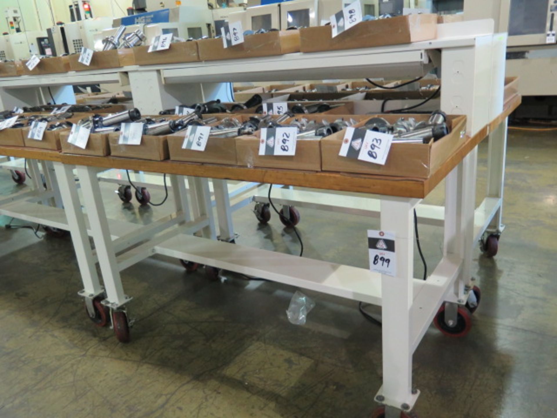 Heavy Duty Rolling Maple Top Work Benches (3) (SOLD AS-IS - NO WARRANTY) - Image 2 of 11