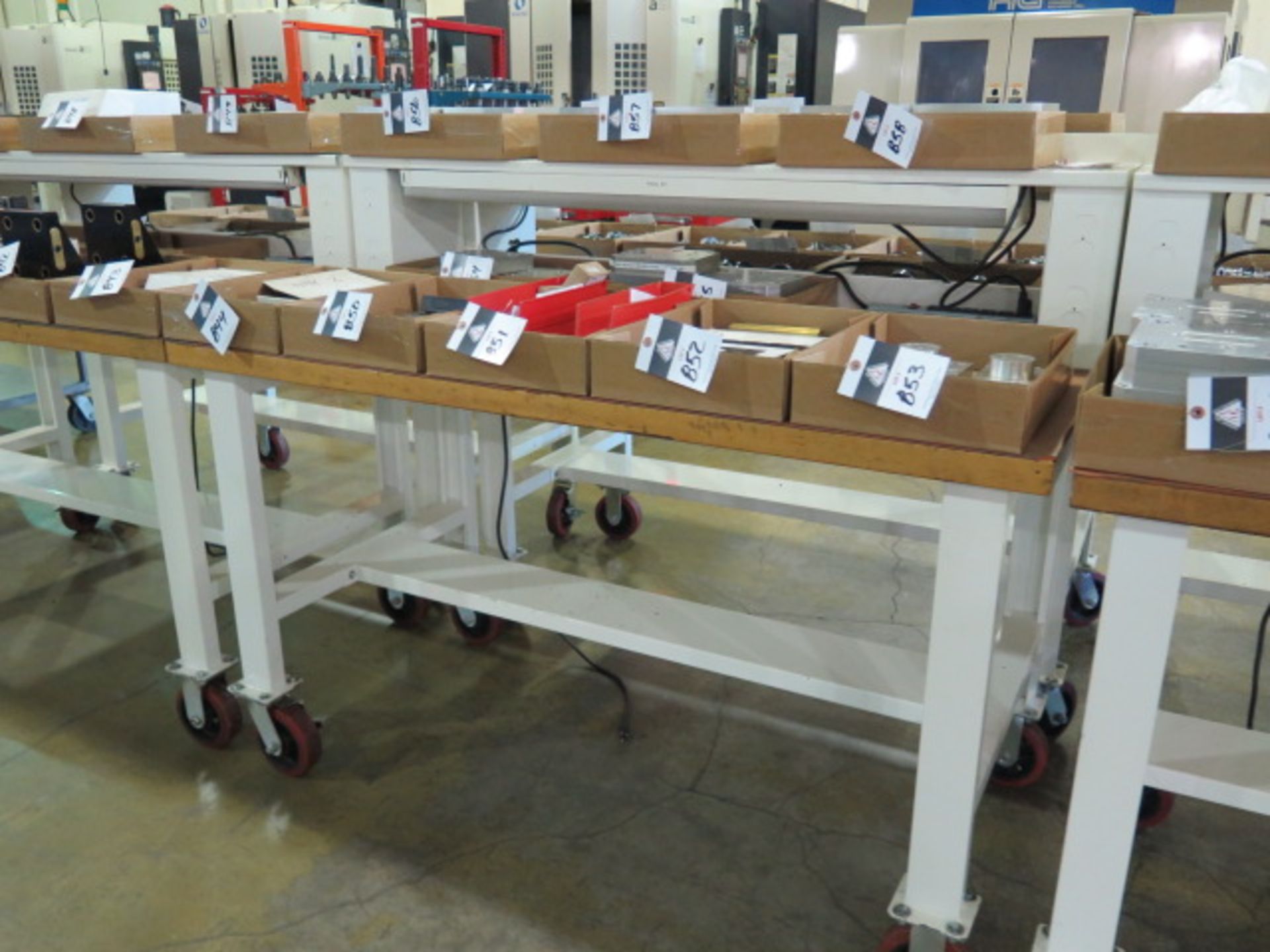 Heavy Duty Rolling Maple Top Work Benches (3) (SOLD AS-IS - NO WARRANTY) - Image 3 of 11