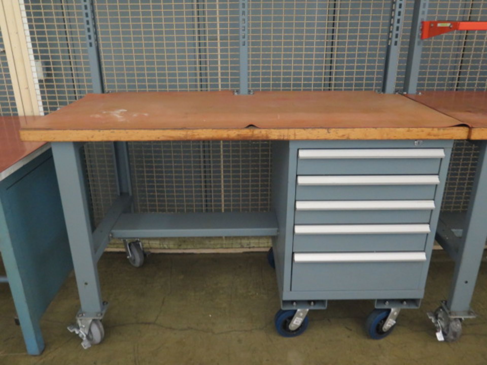Stor-Loc 5-Drawer Tooling Cabinet and Maple-Top Work Bench (SOLD AS-IS - NO WARRANTY) - Image 3 of 8